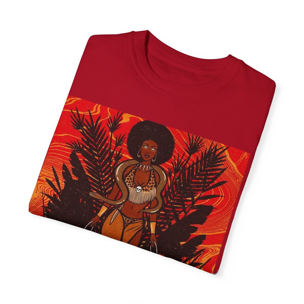 Bold Jungle Goddess Unisex T-Shirt | Vibrant Graphic Tee