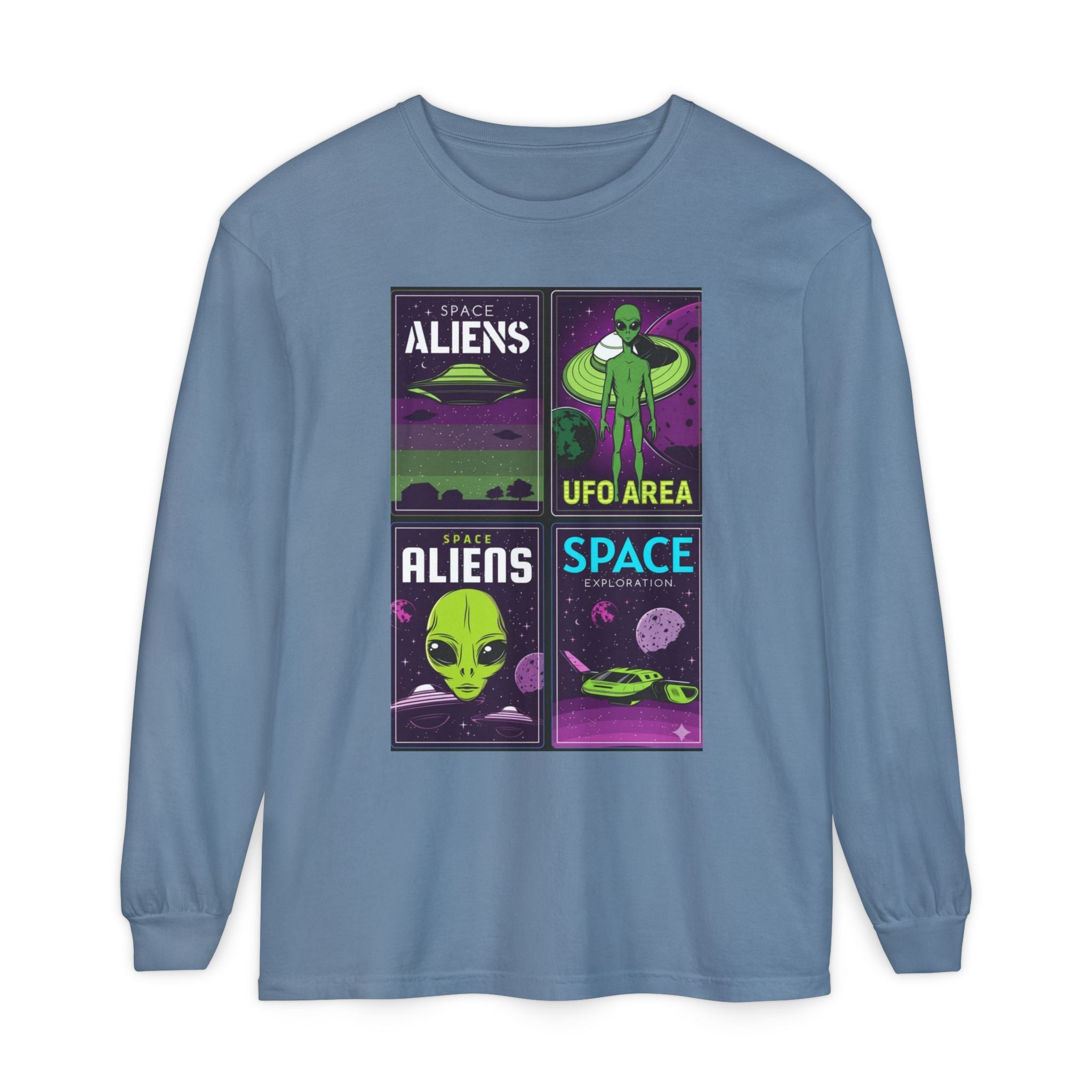 Unisex Garment-dyed Long Sleeve T-Shirt