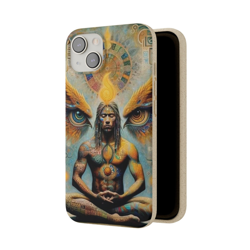 Eco-Friendly Biodegradable Phone Case with Spiritual Design