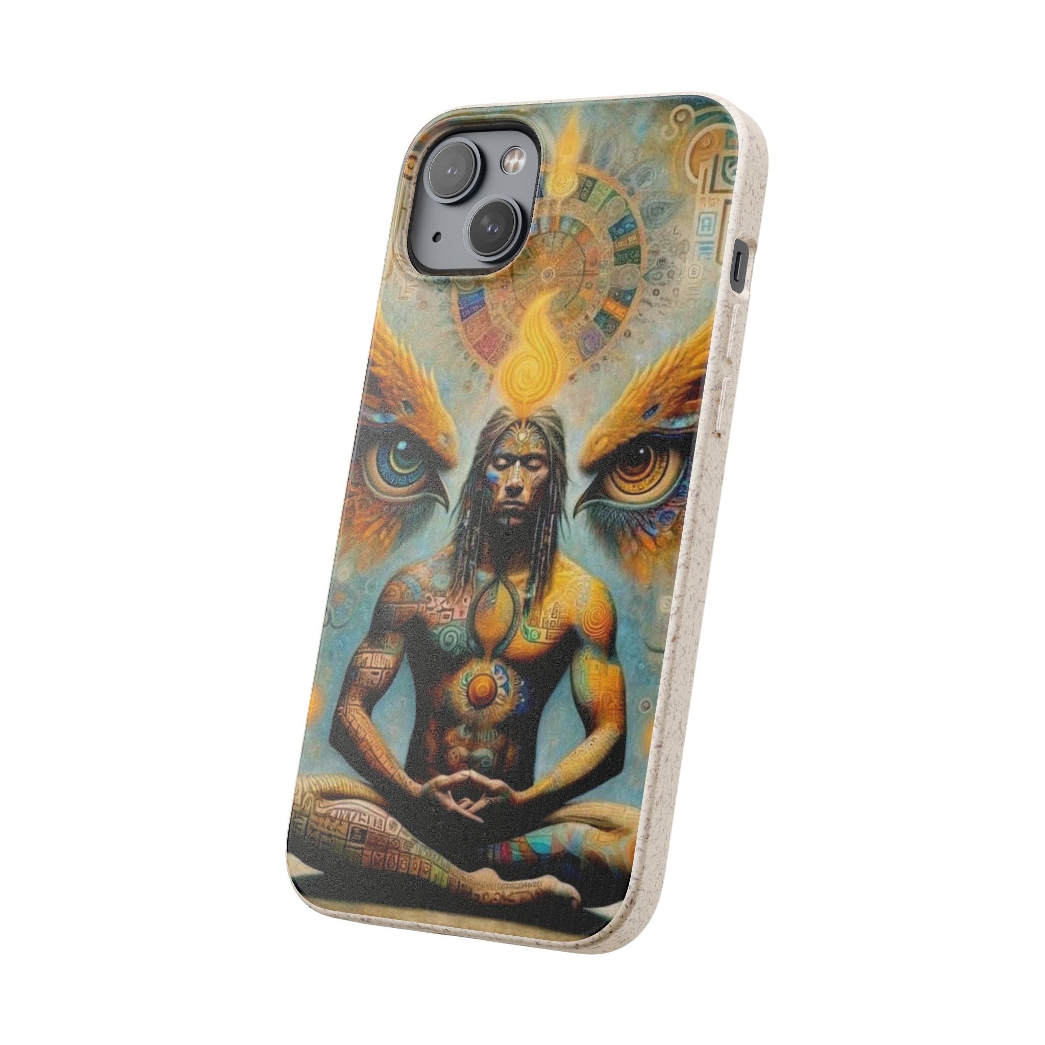 Eco-Friendly Biodegradable Phone Case with Spiritual Design