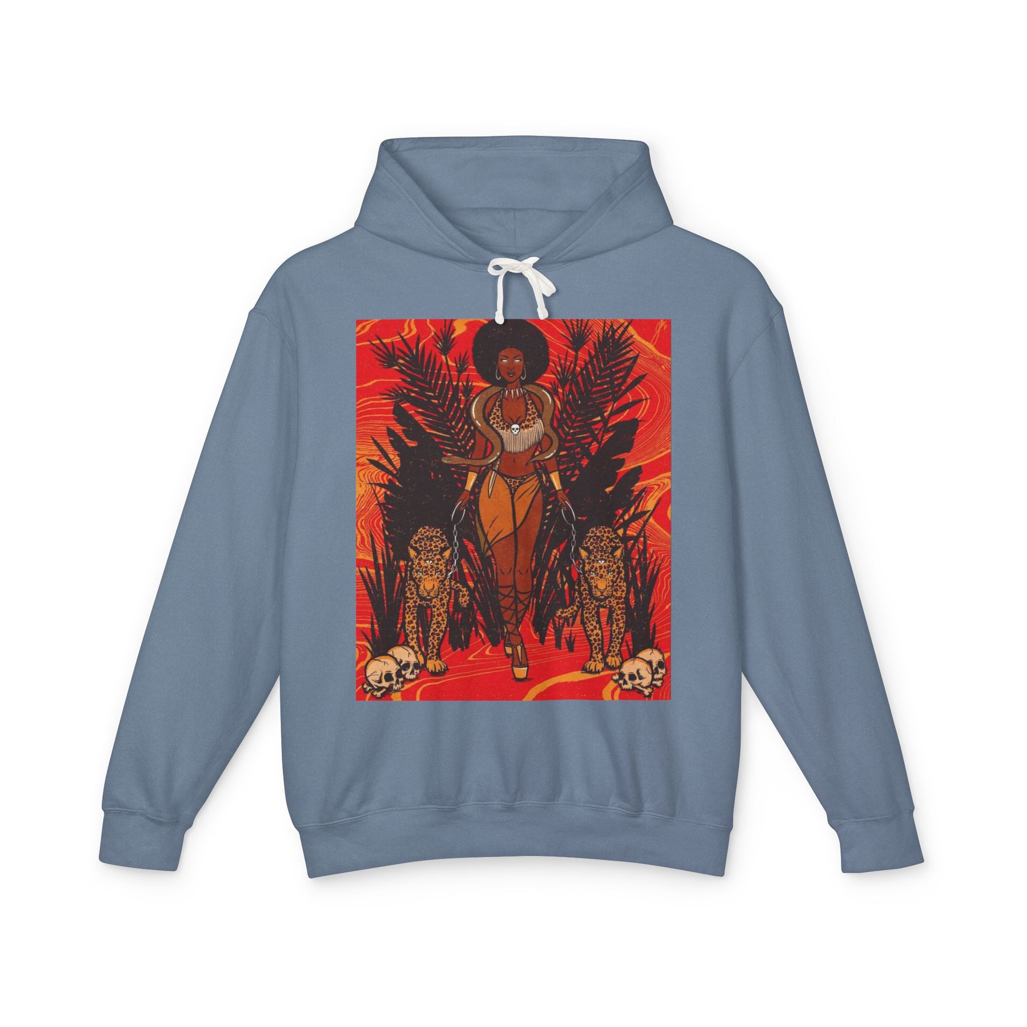 Bold Jungle Vibes Unisex Lightweight Hooded Sweatshirt