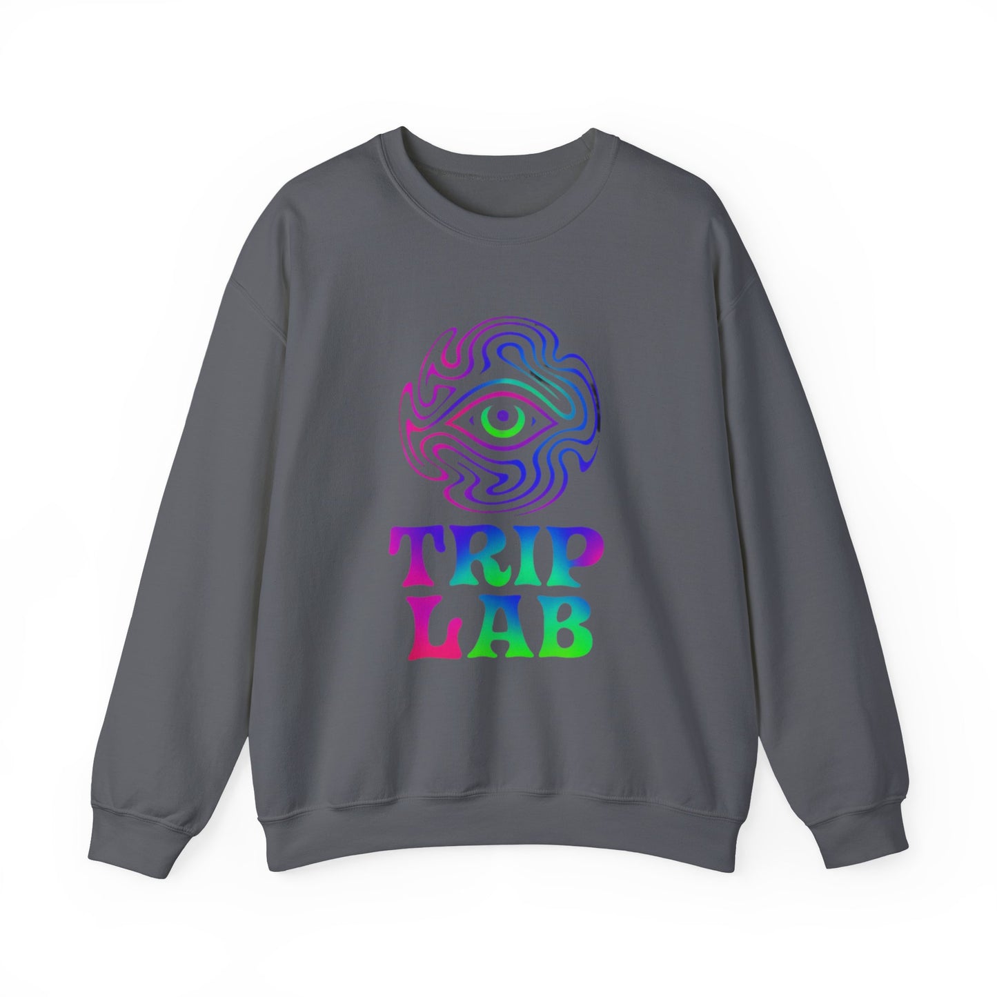 Psychedelic Trip Lab Sweatshirt, Unisex Crewneck, Cozy Gift for Festival Lovers, Casual Wear, Street Style
