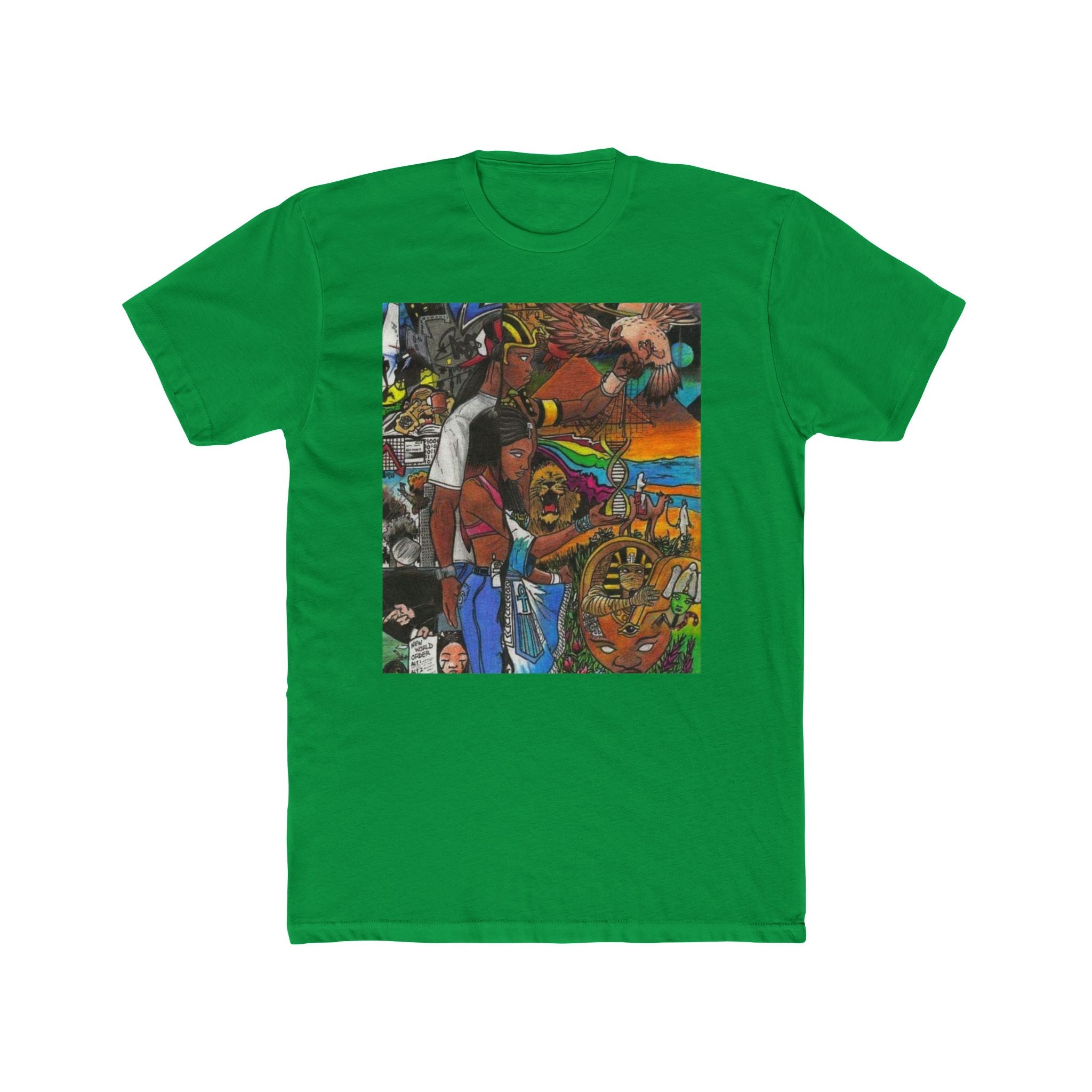 Colorful Artistic Unisex Crew Tee - Unique Graphic T-Shirt for Art Lovers, Casual Wear, Gift for Creatives, Everyday Style, Festival Apparel