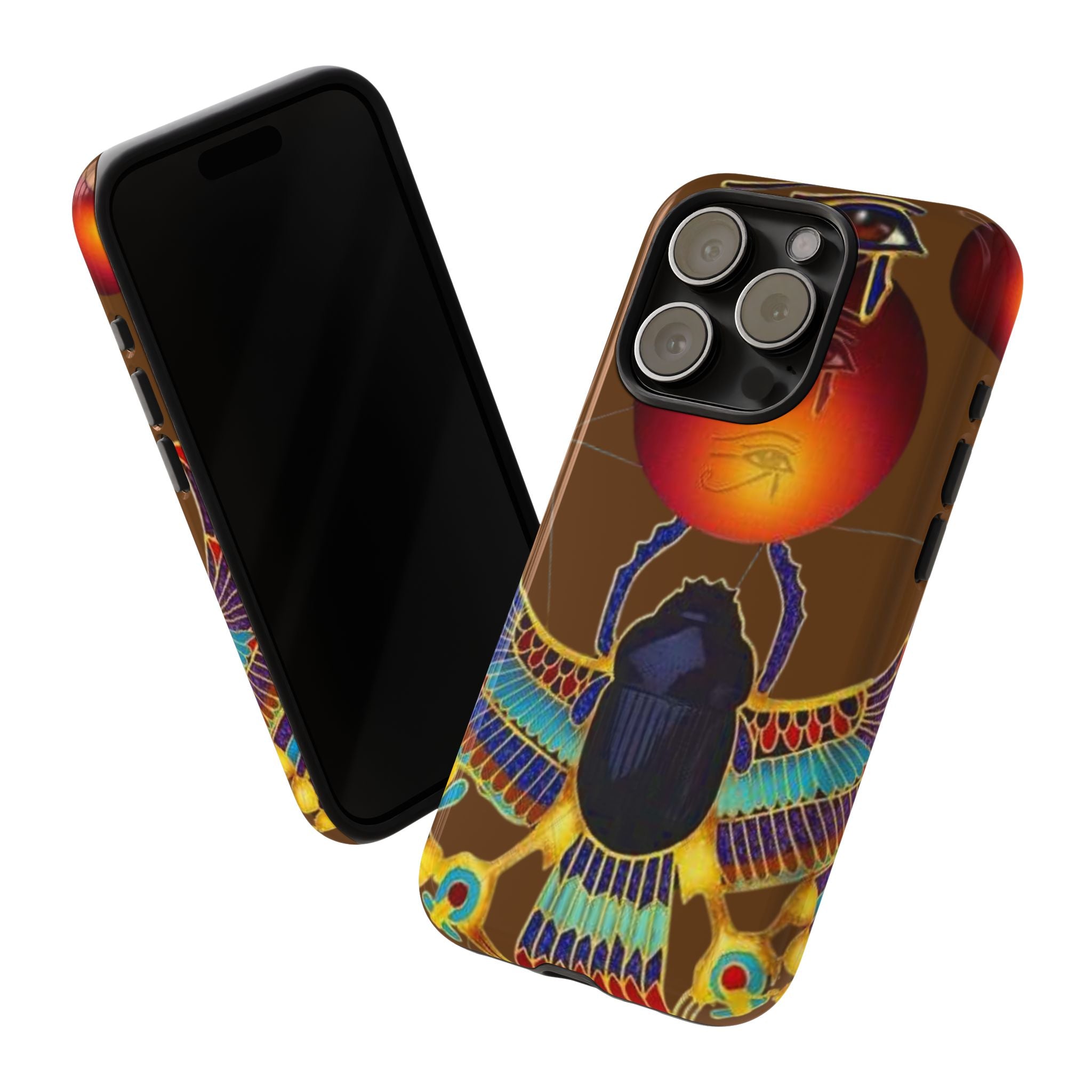 Egyptian Scarab Phone Case | Tough Cases for Unique Style, Protective Cases, Artistic Phone Covers, Gifts for Art Lovers