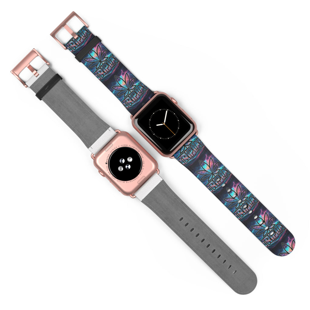 Galaxy Lotus Watch Band — Colorful Floral Pattern Apple Watch Strap