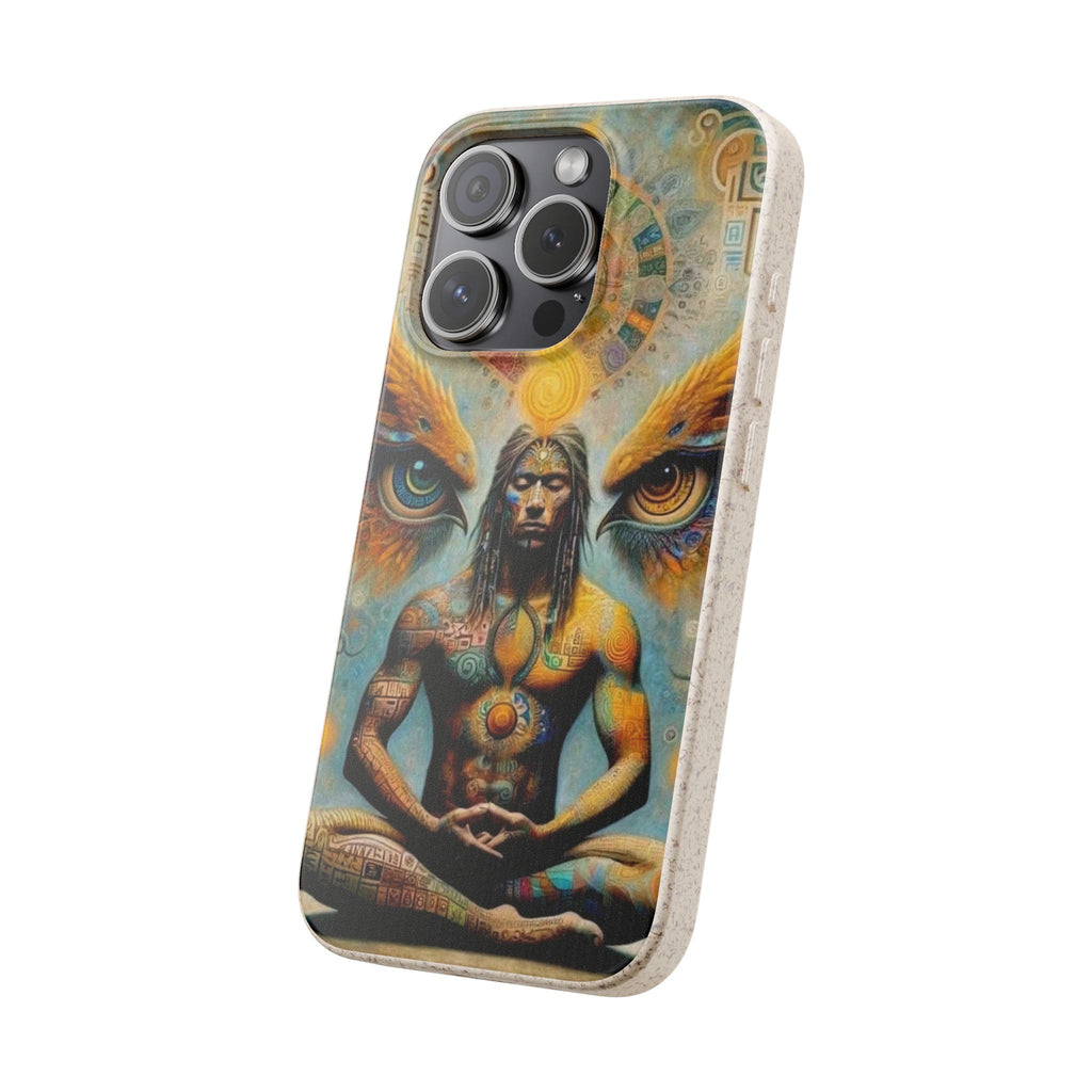 Eco-Friendly Biodegradable Phone Case with Spiritual Design