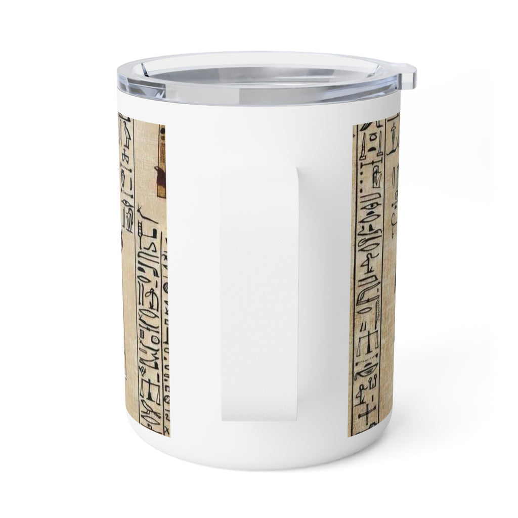 Ancient Egyptian Themed Insulated Coffee Mug - 10oz for Coffee Lovers