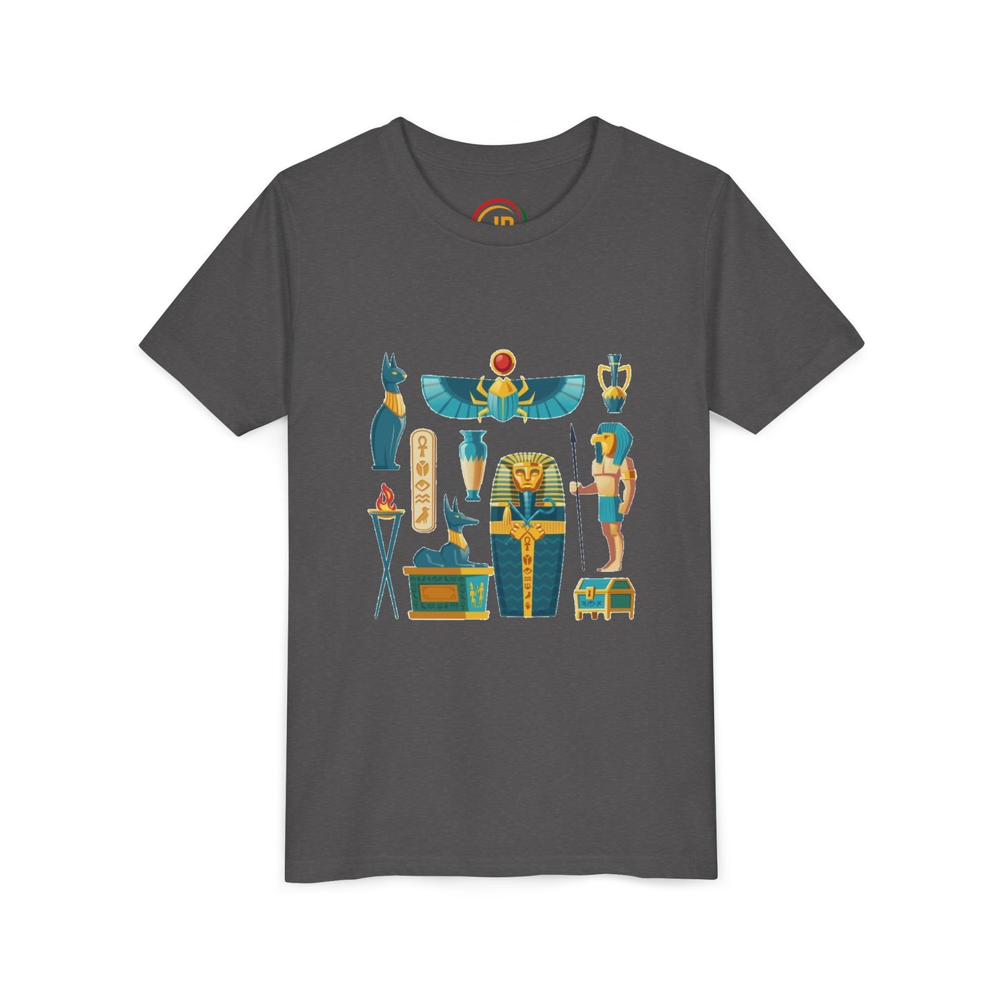 Youth Egyptian Mythology Tee, Fun Kids T-Shirt, Graphic Shirt for Boys and Girls, Birthday Gift, Cool Summer Tee