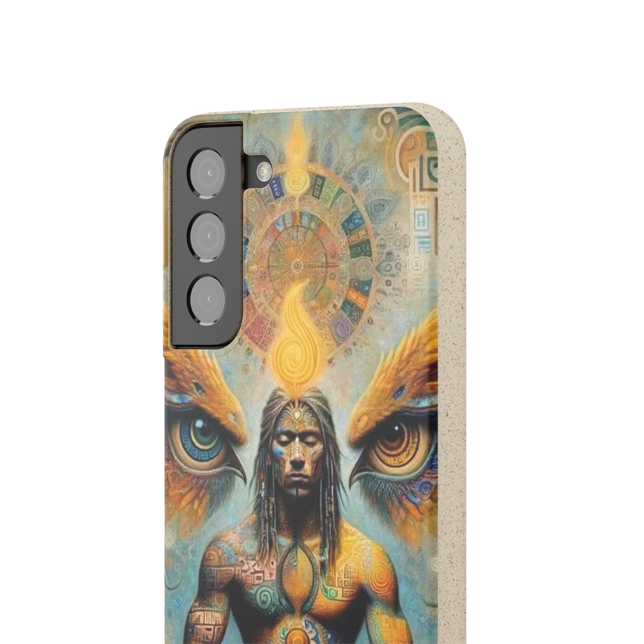 Eco-Friendly Biodegradable Phone Case with Spiritual Design