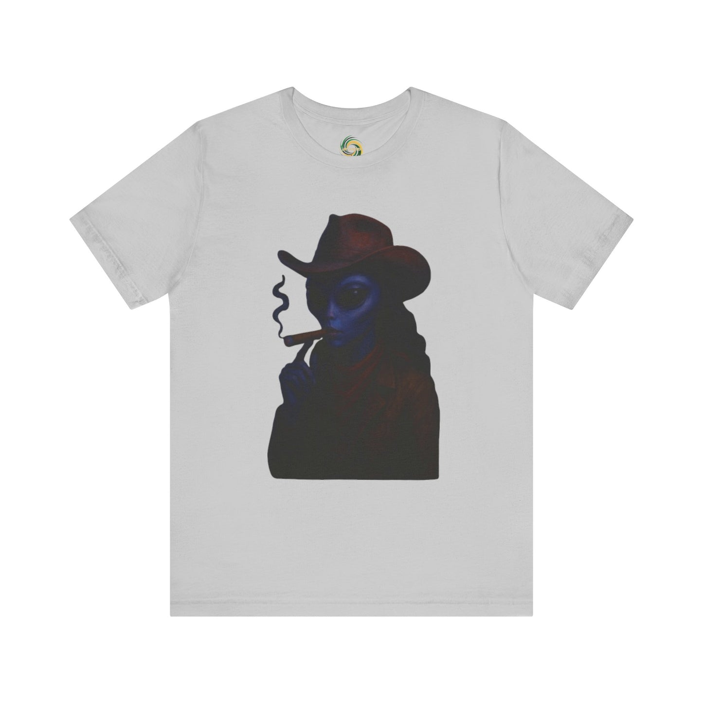 Mysterious Cowboy Tee, Unisex T-Shirt, Vintage Style Graphic Tee, Casual Wear, Gift for Him/Her, Unique Art Shirt