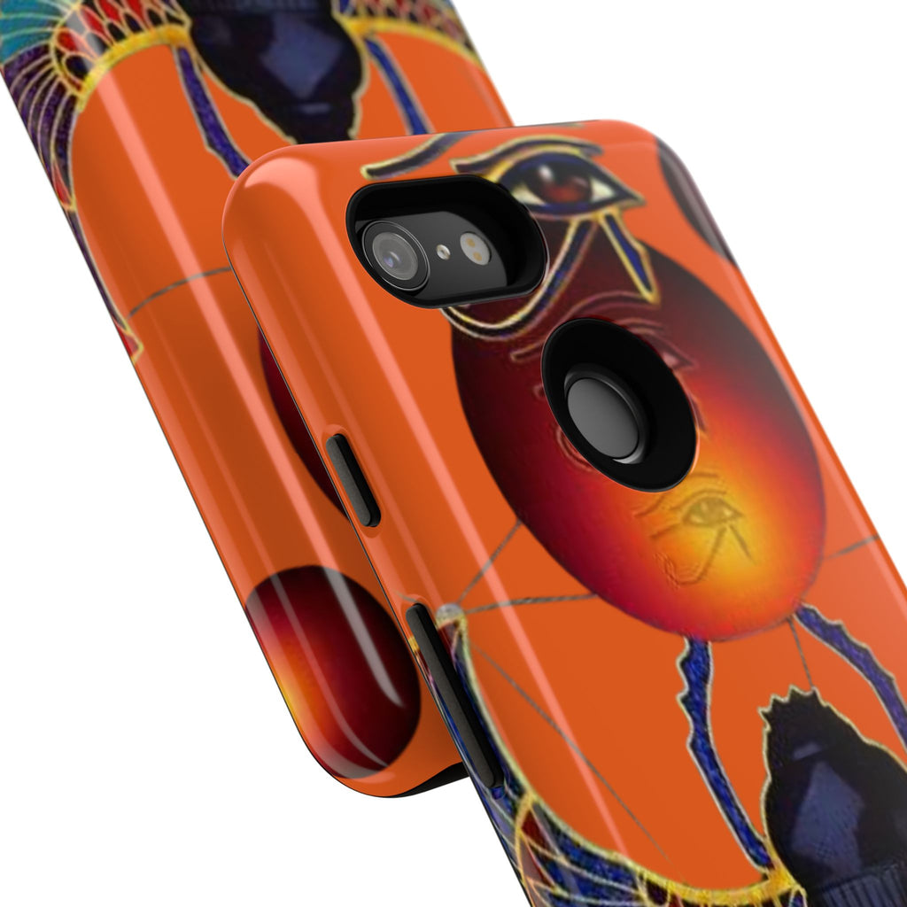 Egyptian-Inspired Phone Case, Tough Phone Cover, Unique Protective Case, Gift for Her, Vibrant Egyptian Art