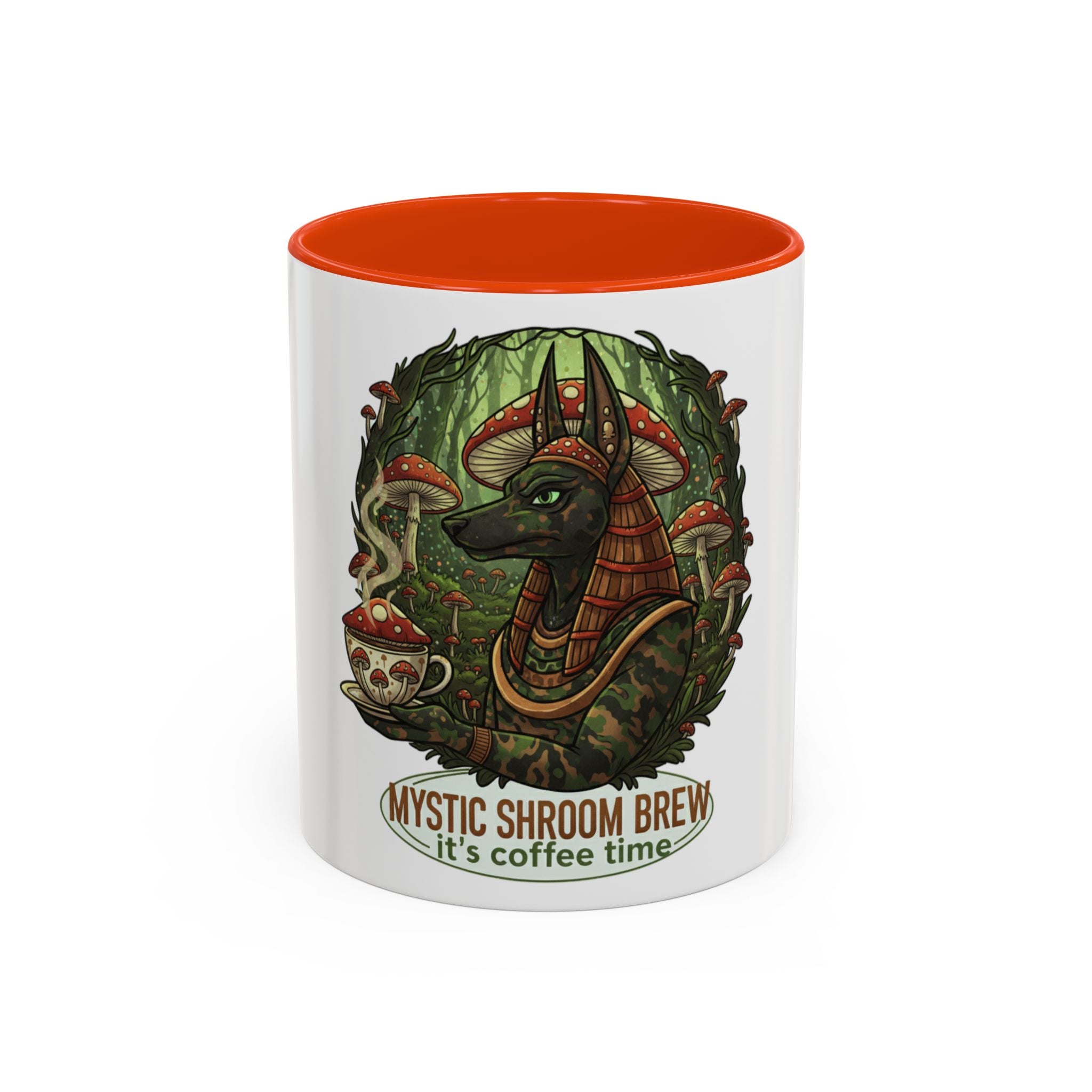 Mystic Shroom Brew Coffee Mug, Colorful Ceramic Cup for Coffee Lovers, Unique Gift for Birthdays, Housewarming, and Nature Enthusiasts