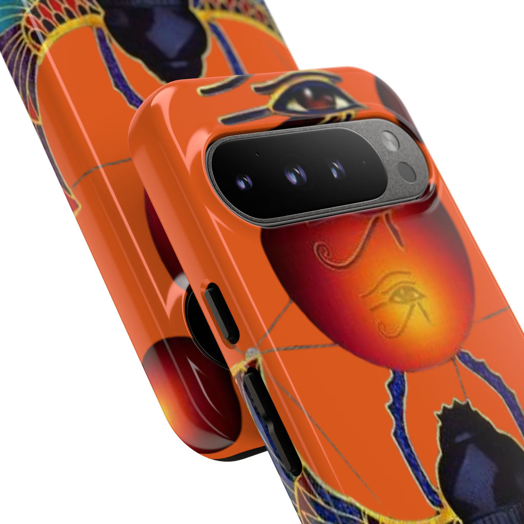 Egyptian-Inspired Phone Case, Tough Phone Cover, Unique Protective Case, Gift for Her, Vibrant Egyptian Art