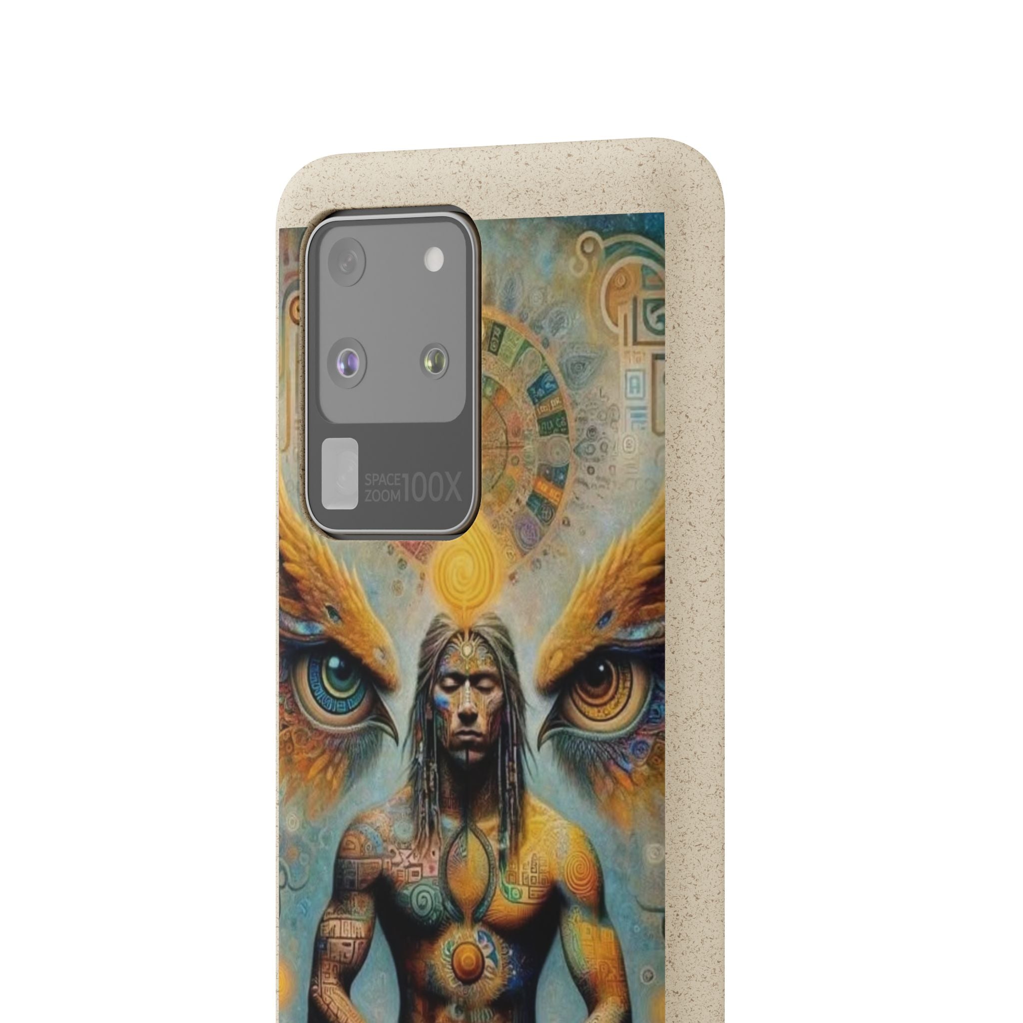 Eco-Friendly Biodegradable Phone Case with Spiritual Design