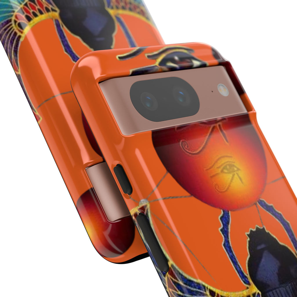 Egyptian-Inspired Phone Case, Tough Phone Cover, Unique Protective Case, Gift for Her, Vibrant Egyptian Art