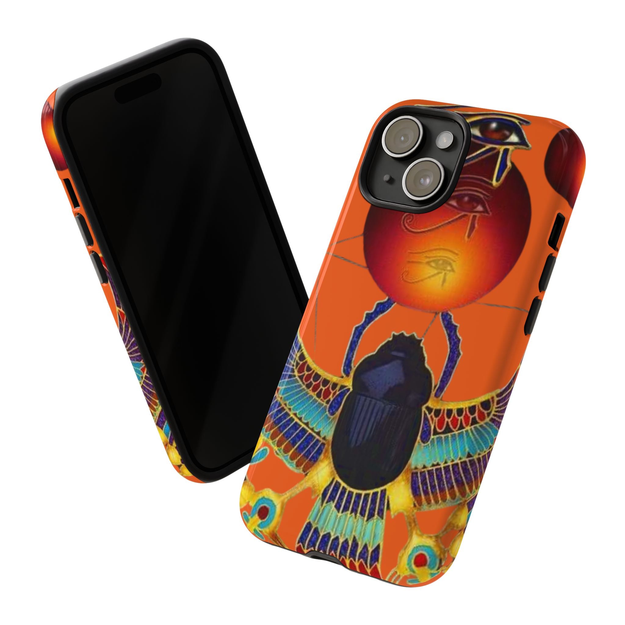 Egyptian-Inspired Phone Case, Tough Phone Cover, Unique Protective Case, Gift for Her, Vibrant Egyptian Art