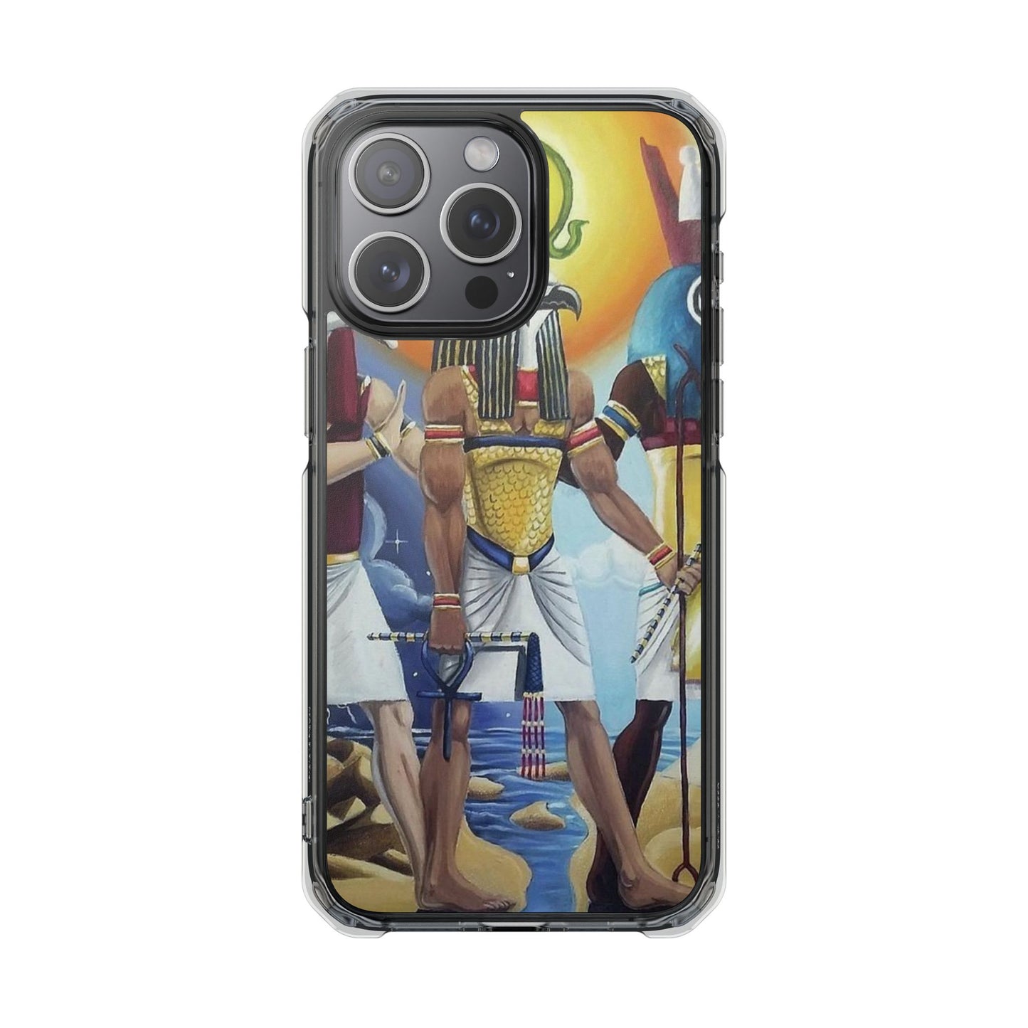 Egyptian Art Phone Case - Magnetic Clear Impact Case for Stylish Protection