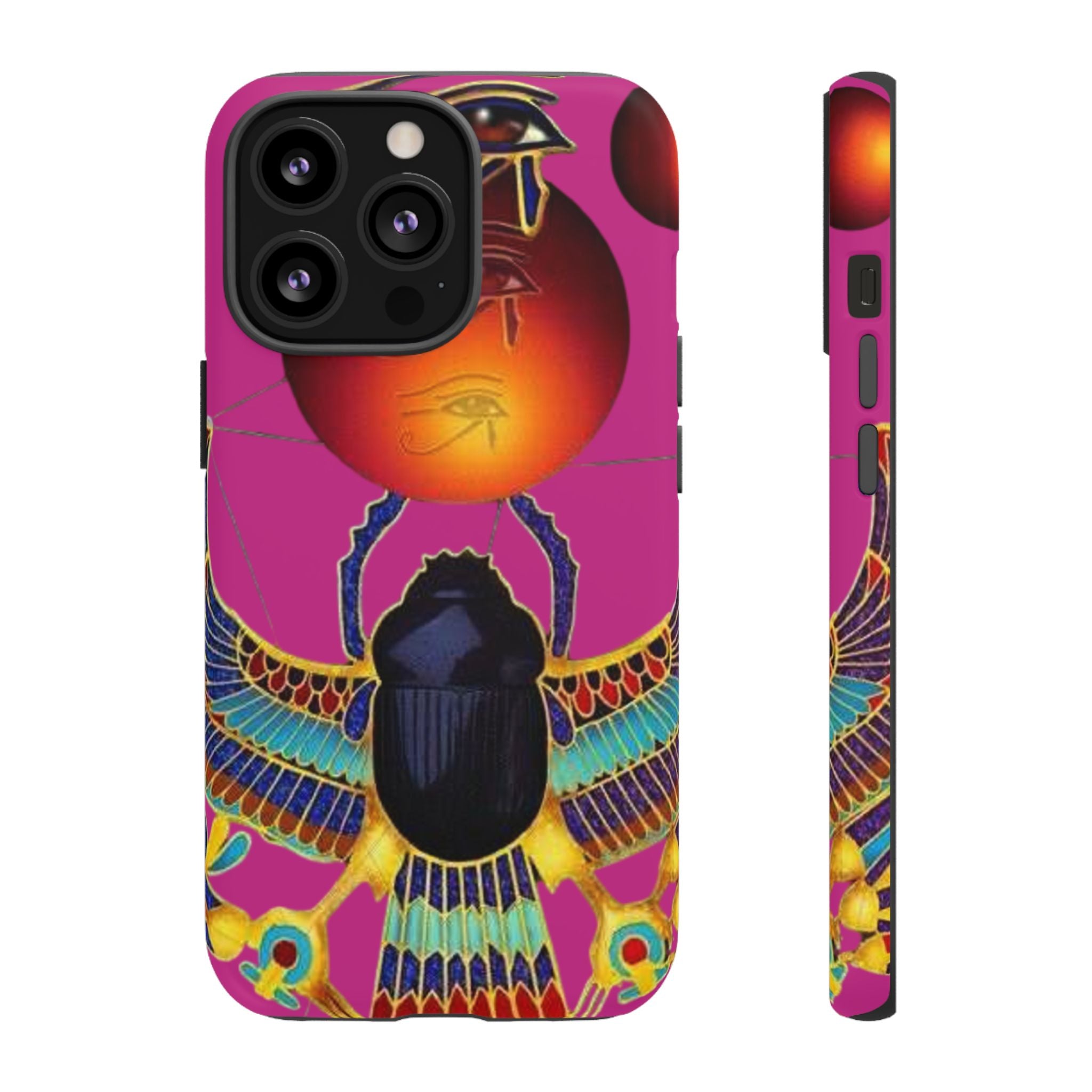 Vibrant Phone Case with Egyptian Inspired Design, Durable Phone Cover, Unique Gift for Her, Artful Accessory for Everyday Use