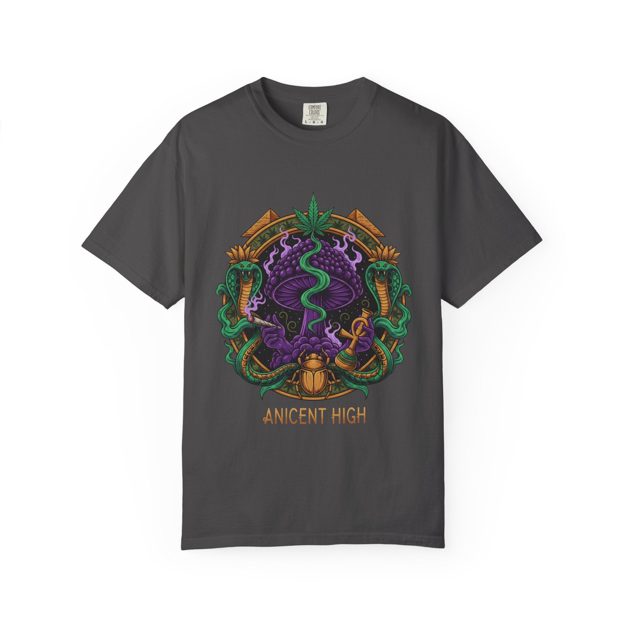 Ancient High T-Shirt — Mystical Snake & Egyptian Scarab Graphic Tee