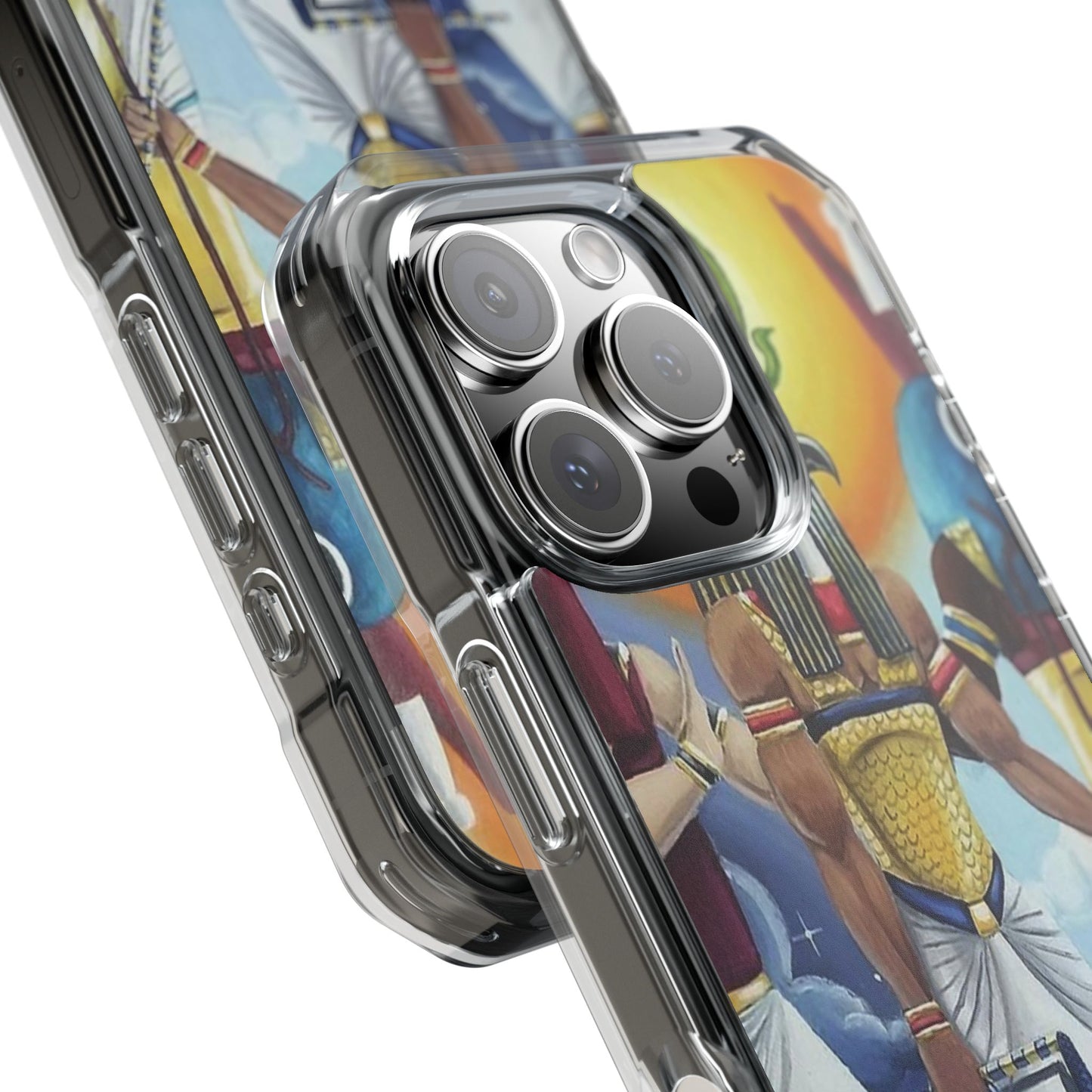 Egyptian Art Phone Case - Magnetic Clear Impact Case for Stylish Protection