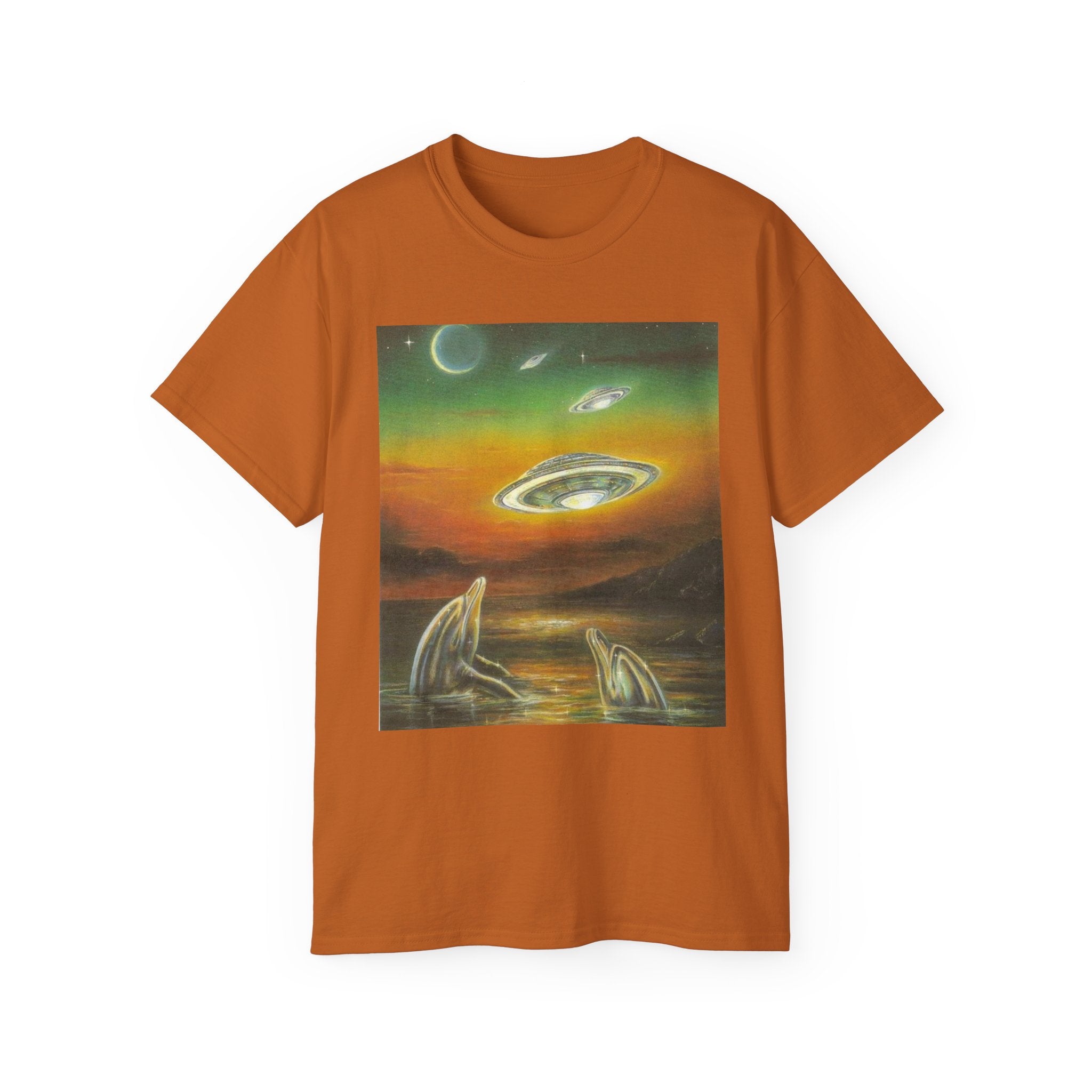 T-Shirt Dolphins UFOs Unisex Tee