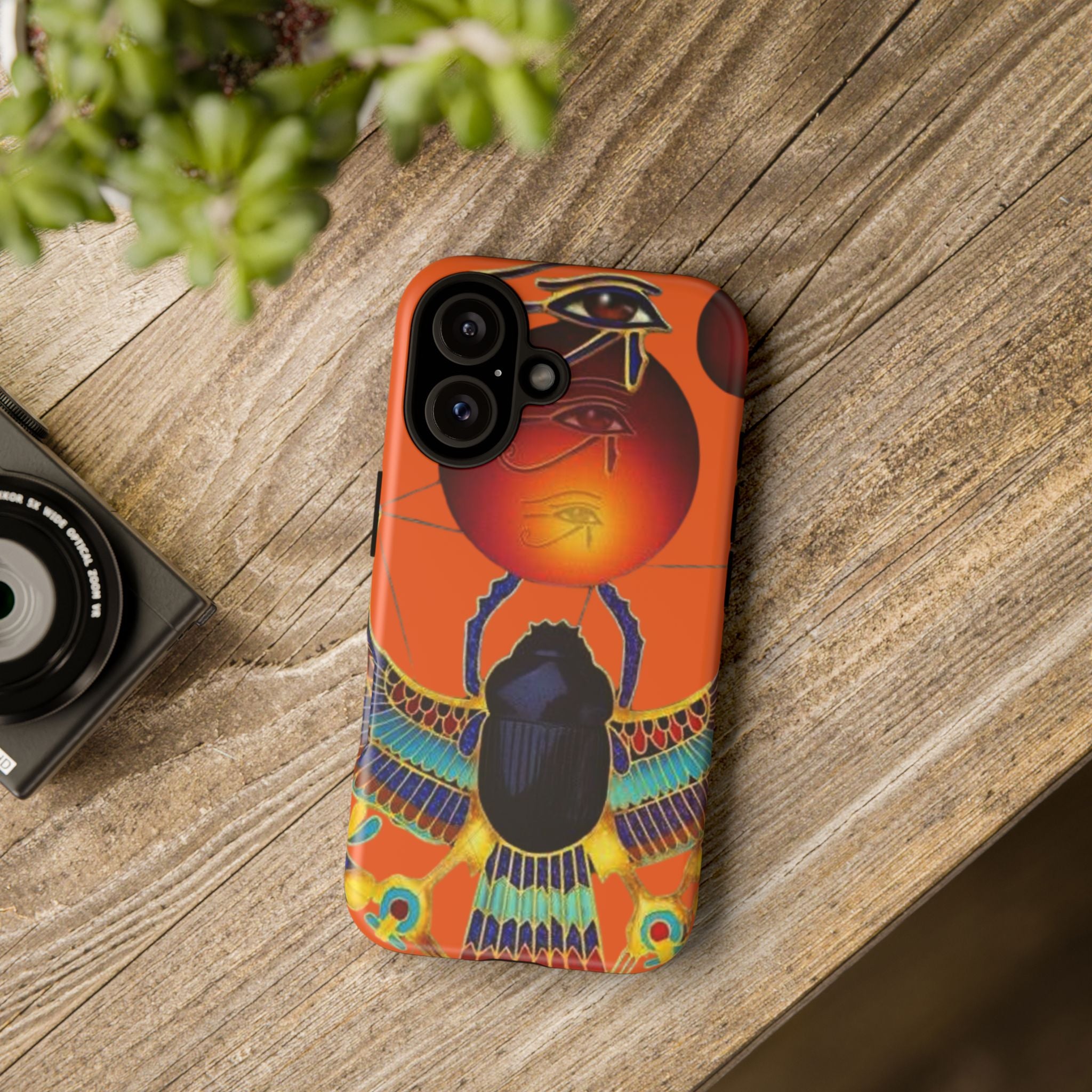 Egyptian-Inspired Phone Case, Tough Phone Cover, Unique Protective Case, Gift for Her, Vibrant Egyptian Art