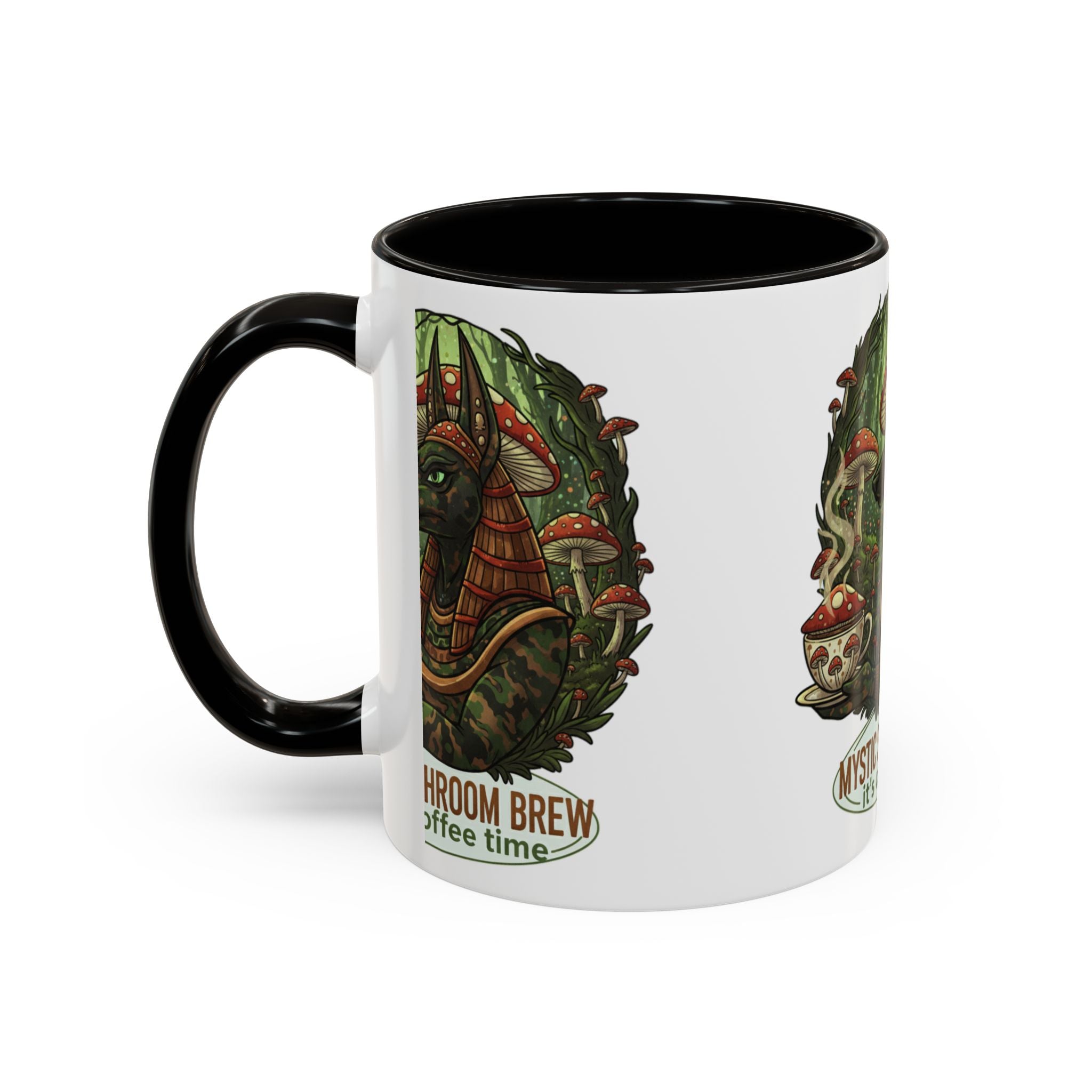 Mystic Shroom Brew Coffee Mug, Colorful Ceramic Cup for Coffee Lovers, Unique Gift for Birthdays, Housewarming, and Nature Enthusiasts