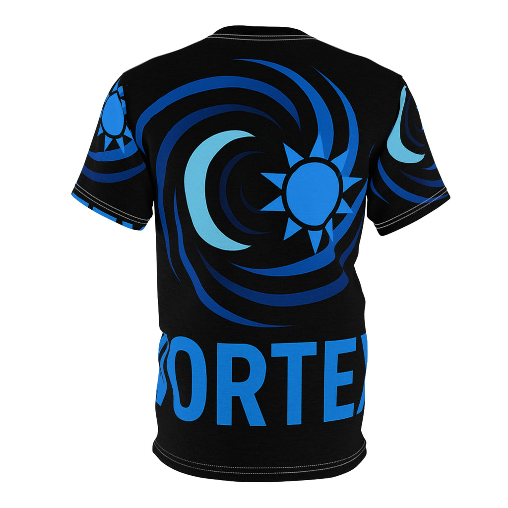 Vortex Unisex AOP Tee -🔖 Bold Graphic T-Shirt, Unique Summer Wear, Gift for Music Lovers, Festival Fashion, Casual Daily Tee