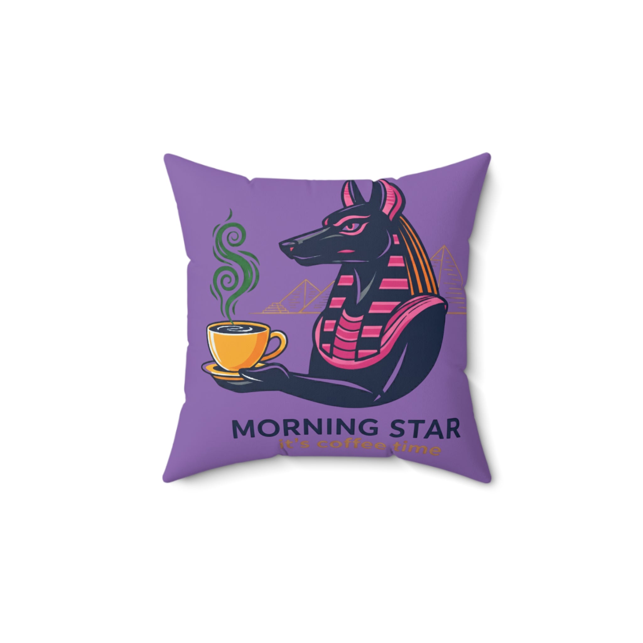 Morning Star Anubis Pillow, Egyptian Decor, Home Accent, Unique Gift, Boho Style, Cozy Living Room