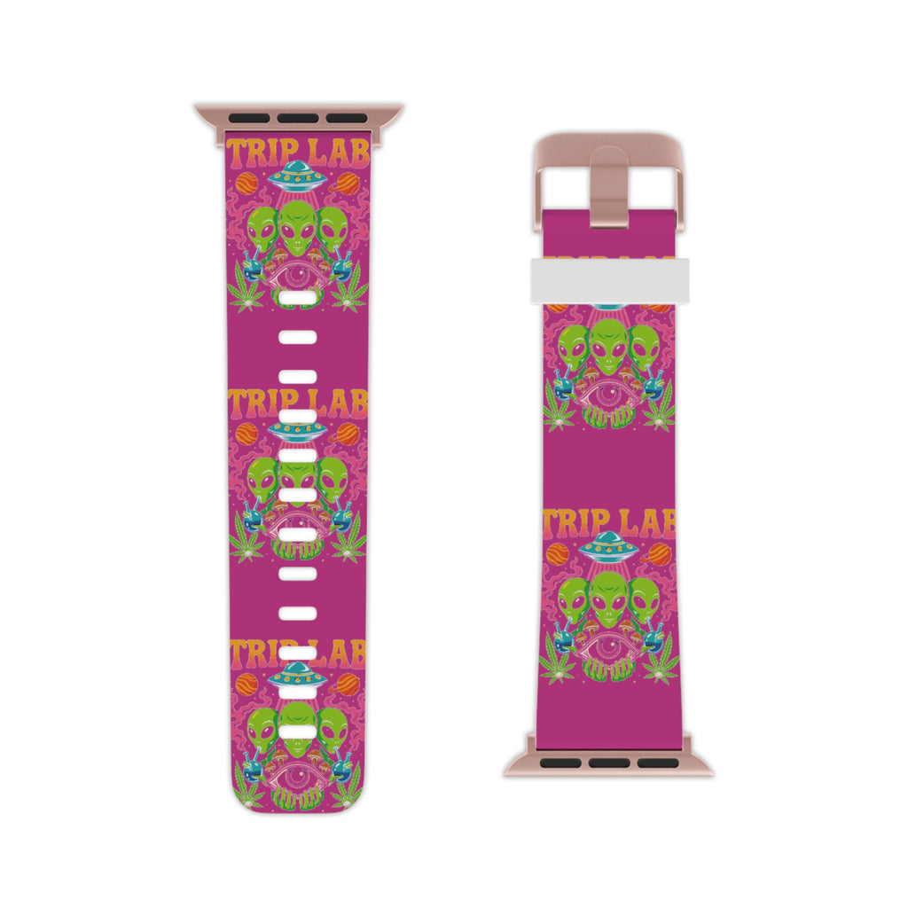 Vibrant Witchy Apple Watch Band - Trip Lab Design, Unique Watch Strap, Colorful Accessory, Festival Gear, Trendy Techwear