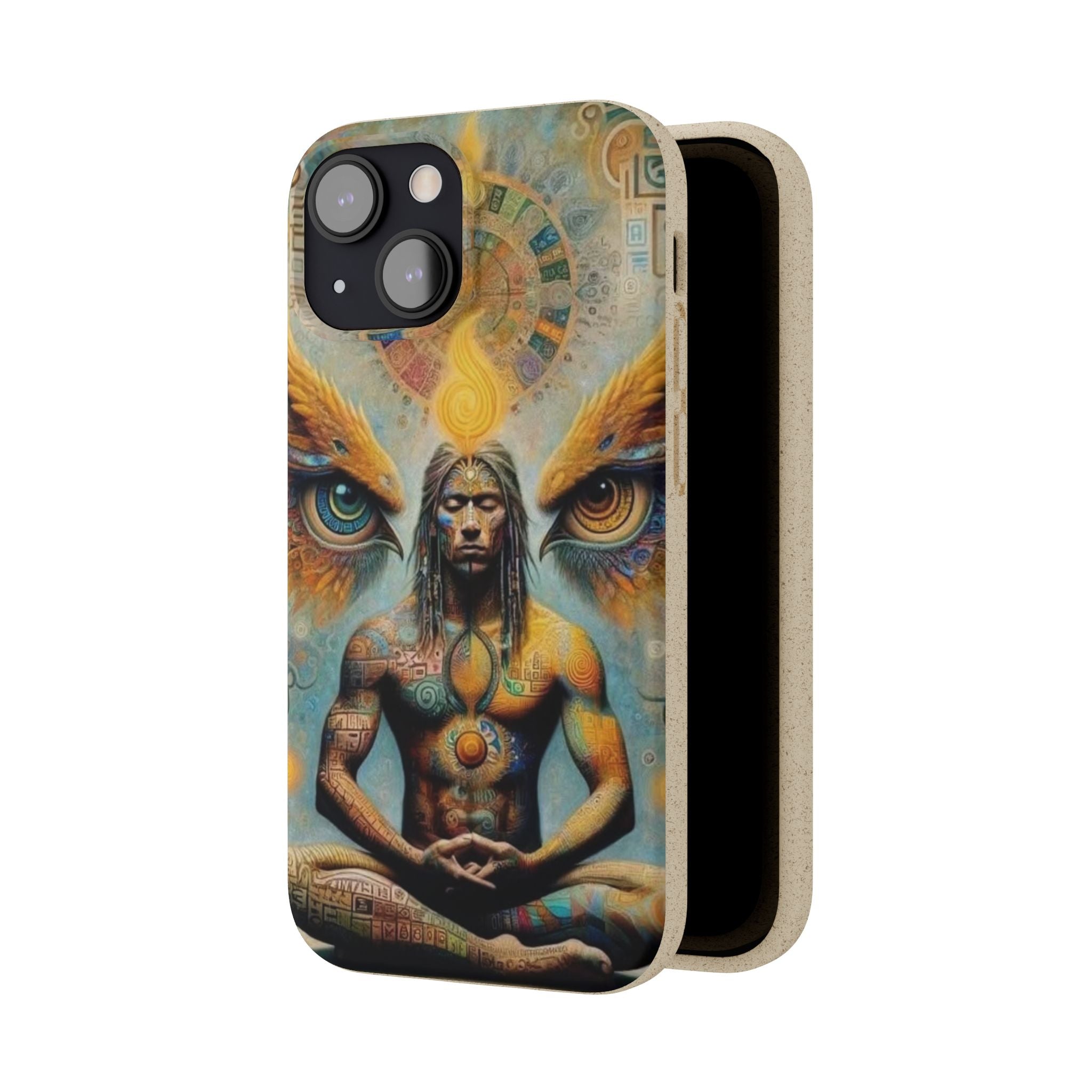 Eco-Friendly Biodegradable Phone Case with Spiritual Design