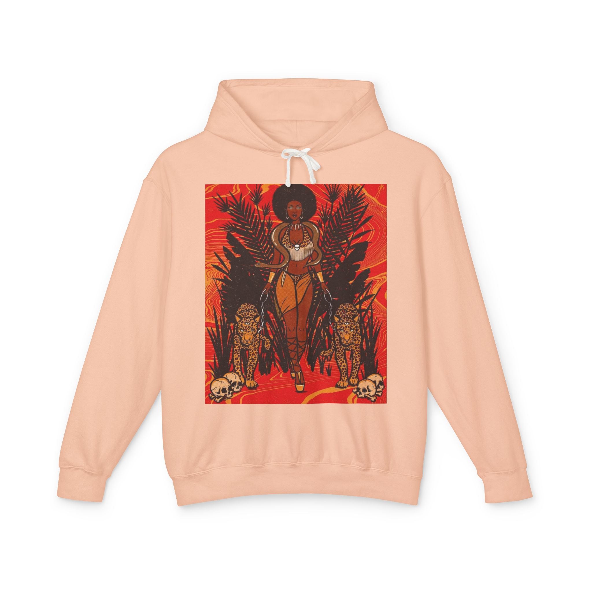 Bold Jungle Vibes Unisex Lightweight Hooded Sweatshirt