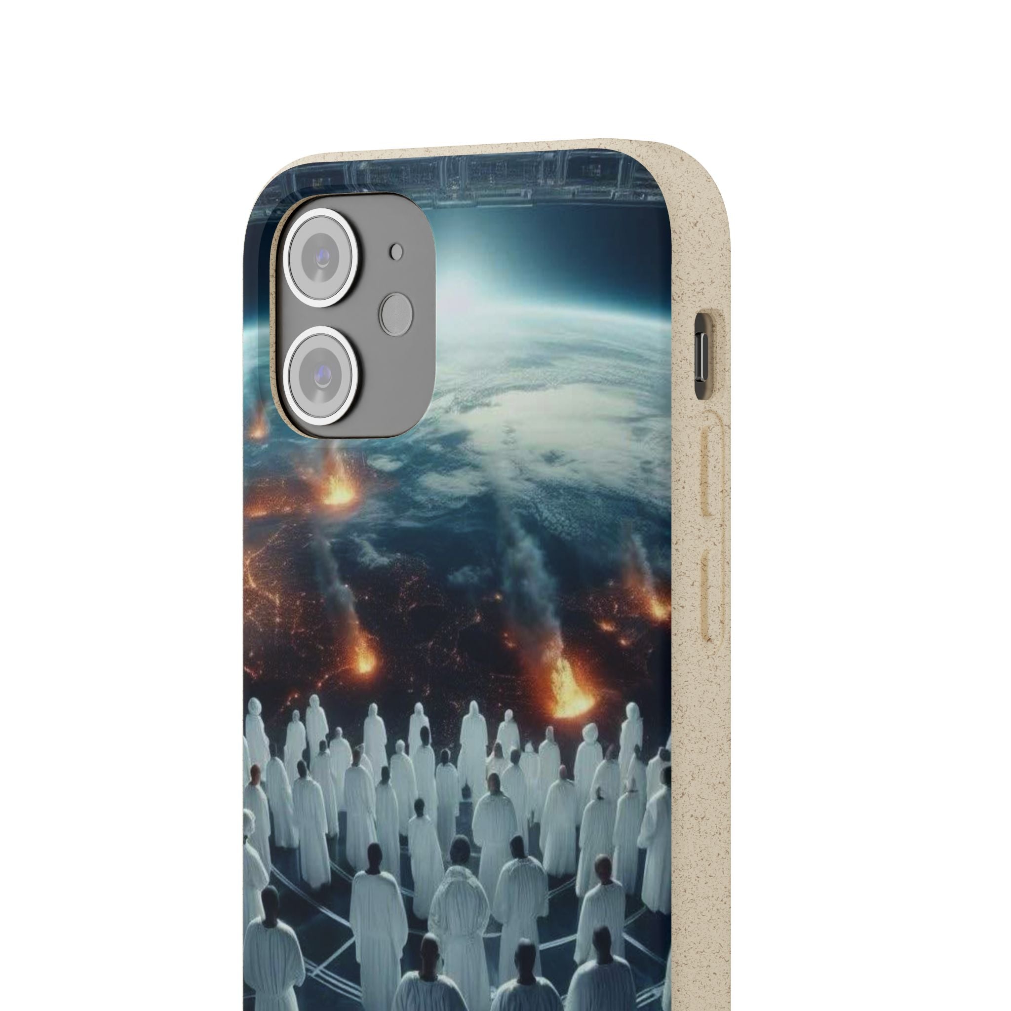 Galactic Gathering Biodegradable Phone Case - Eco-Friendly Cosmic Design
