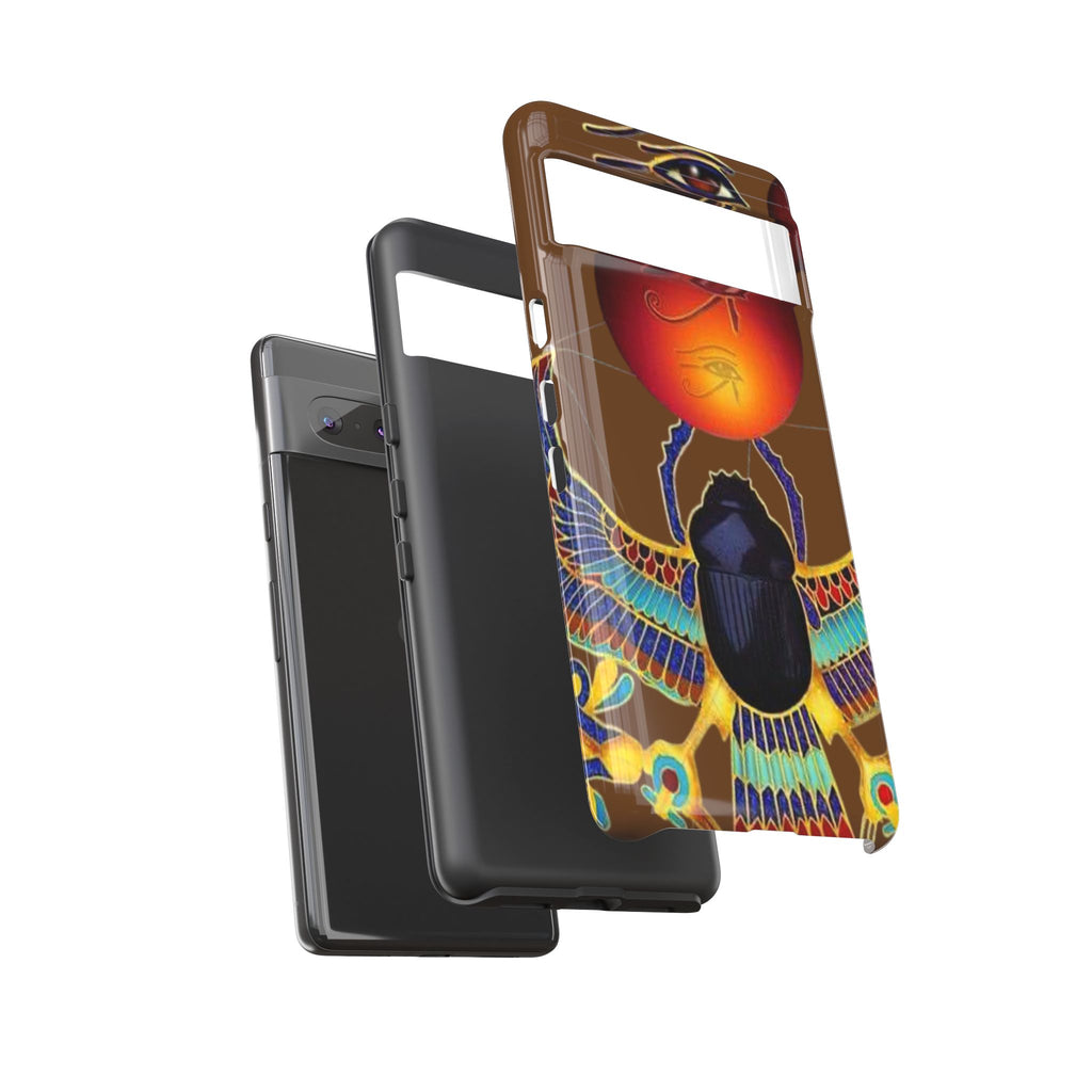 Egyptian Scarab Phone Case | Tough Cases for Unique Style, Protective Cases, Artistic Phone Covers, Gifts for Art Lovers