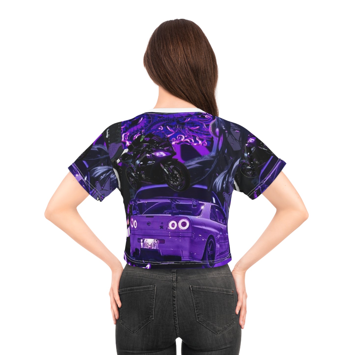 Vibrant Anime Crop Tee for Trendsetters, Perfect for Casual Days, Gifts, Festivals, Streetwear, Summer Style