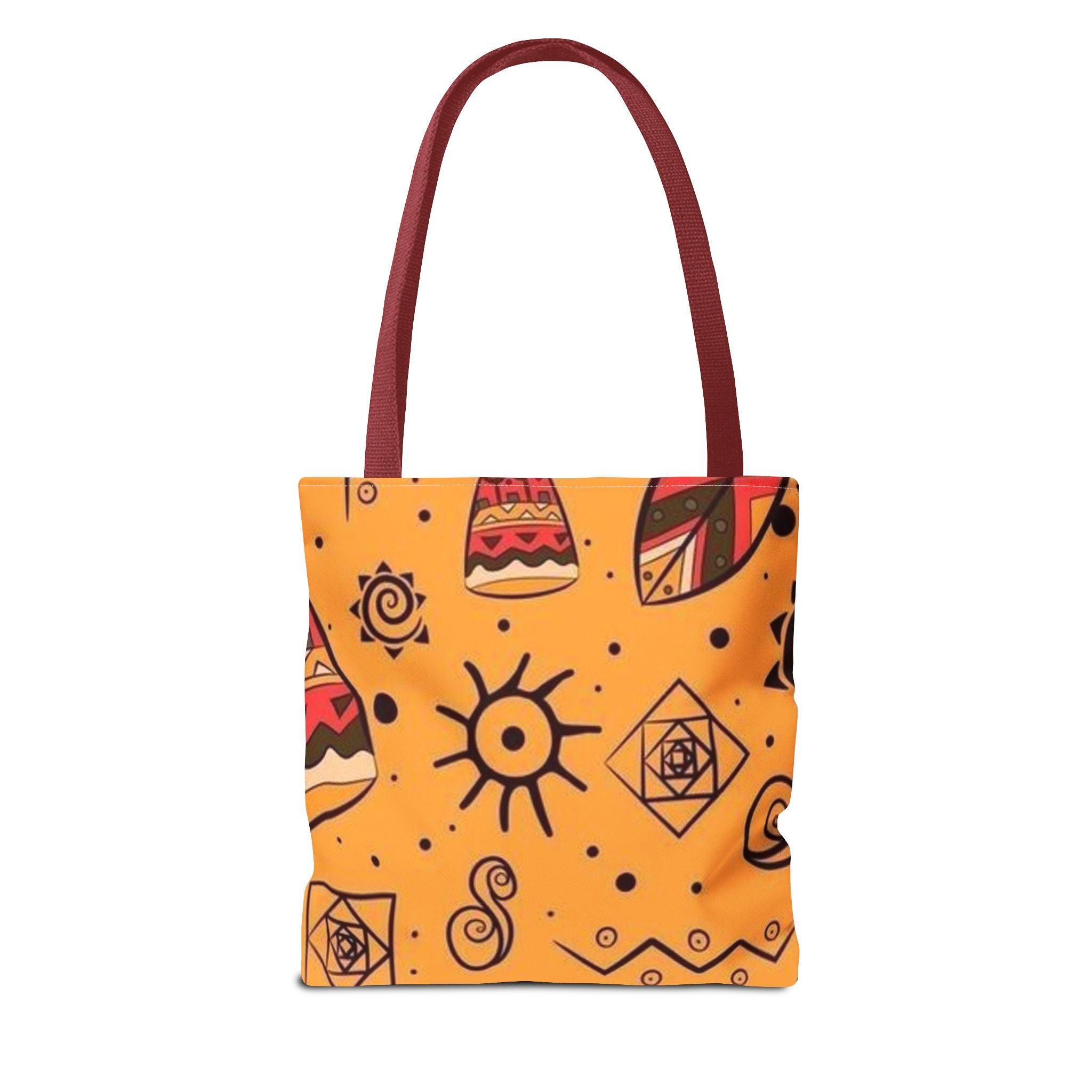 Bohemian Tote Bag, Colorful AOP Shopping Bag, Summer Beach Bag, Festival Accessory, Gift for Her