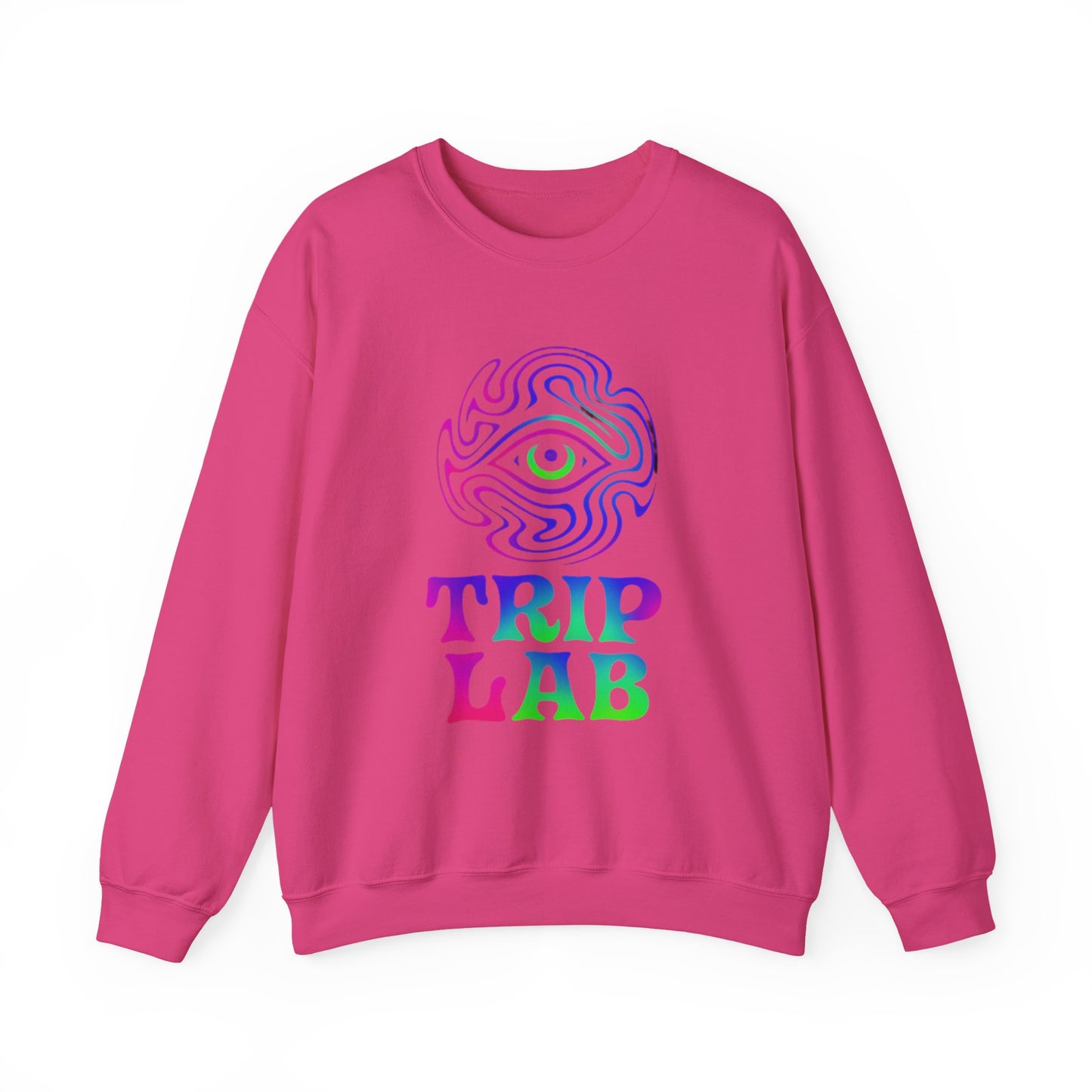Psychedelic Trip Lab Sweatshirt, Unisex Crewneck, Cozy Gift for Festival Lovers, Casual Wear, Street Style