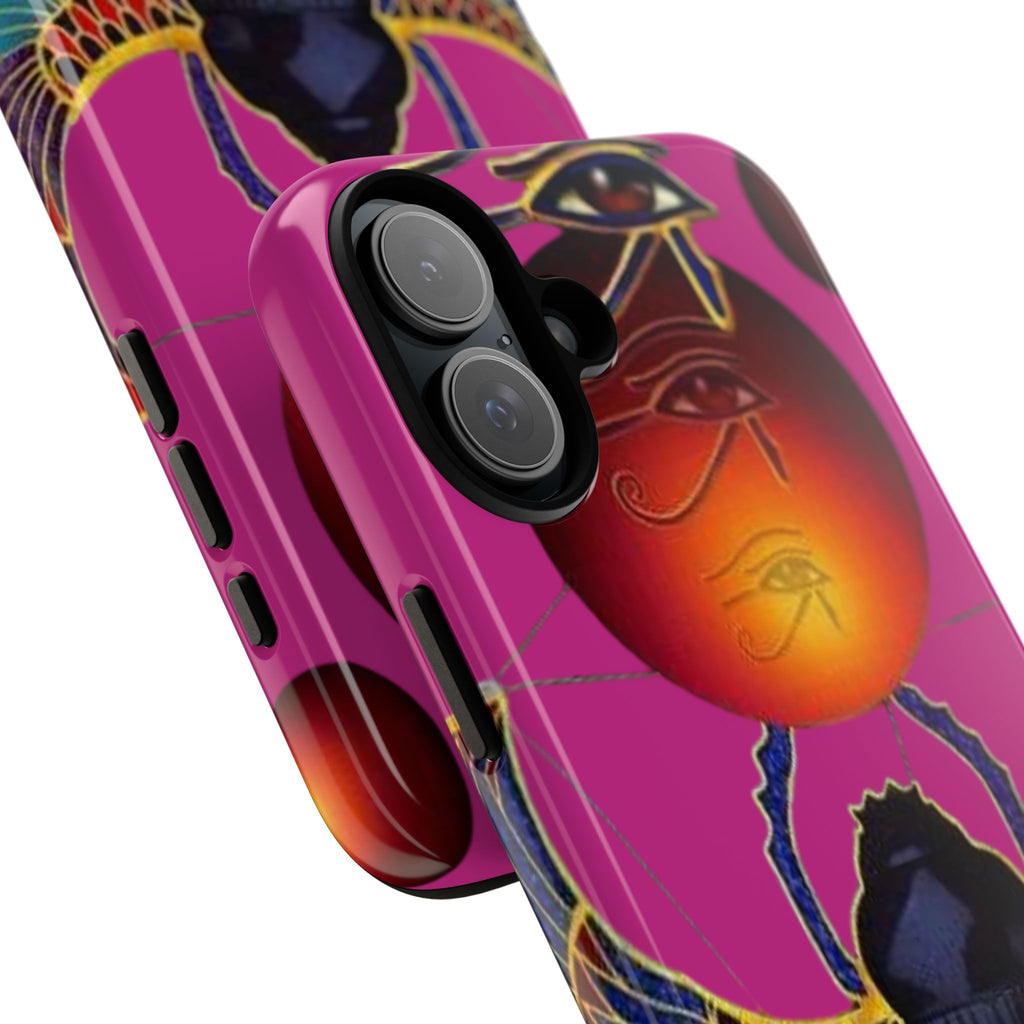 Vibrant Phone Case with Egyptian Inspired Design, Durable Phone Cover, Unique Gift for Her, Artful Accessory for Everyday Use