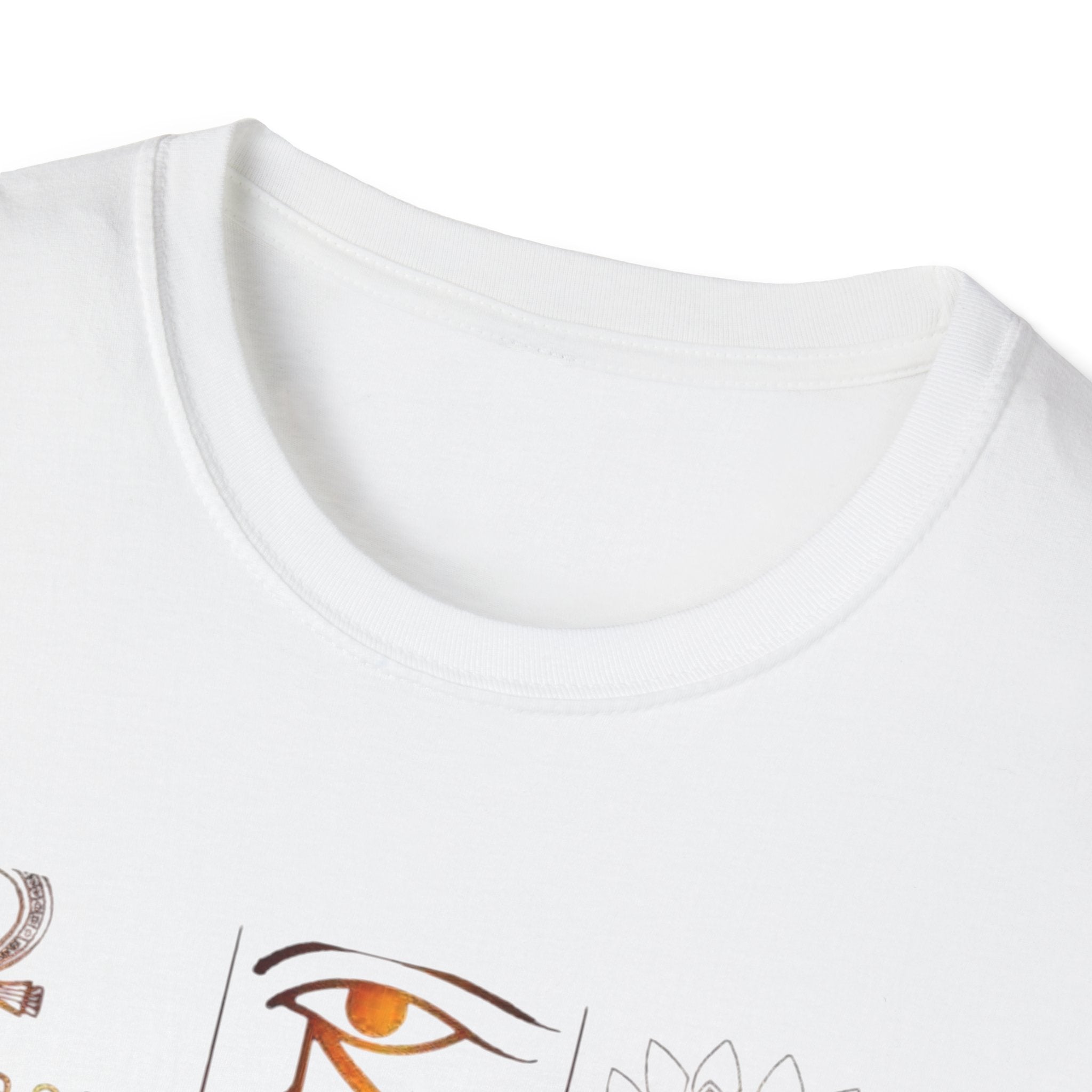 Egyptian Mythology Graphic Tee, Unisex Softstyle T-Shirt, Vintage Aesthetic Shirt, Gift for History Buffs, Astrology Summer Wardrobe