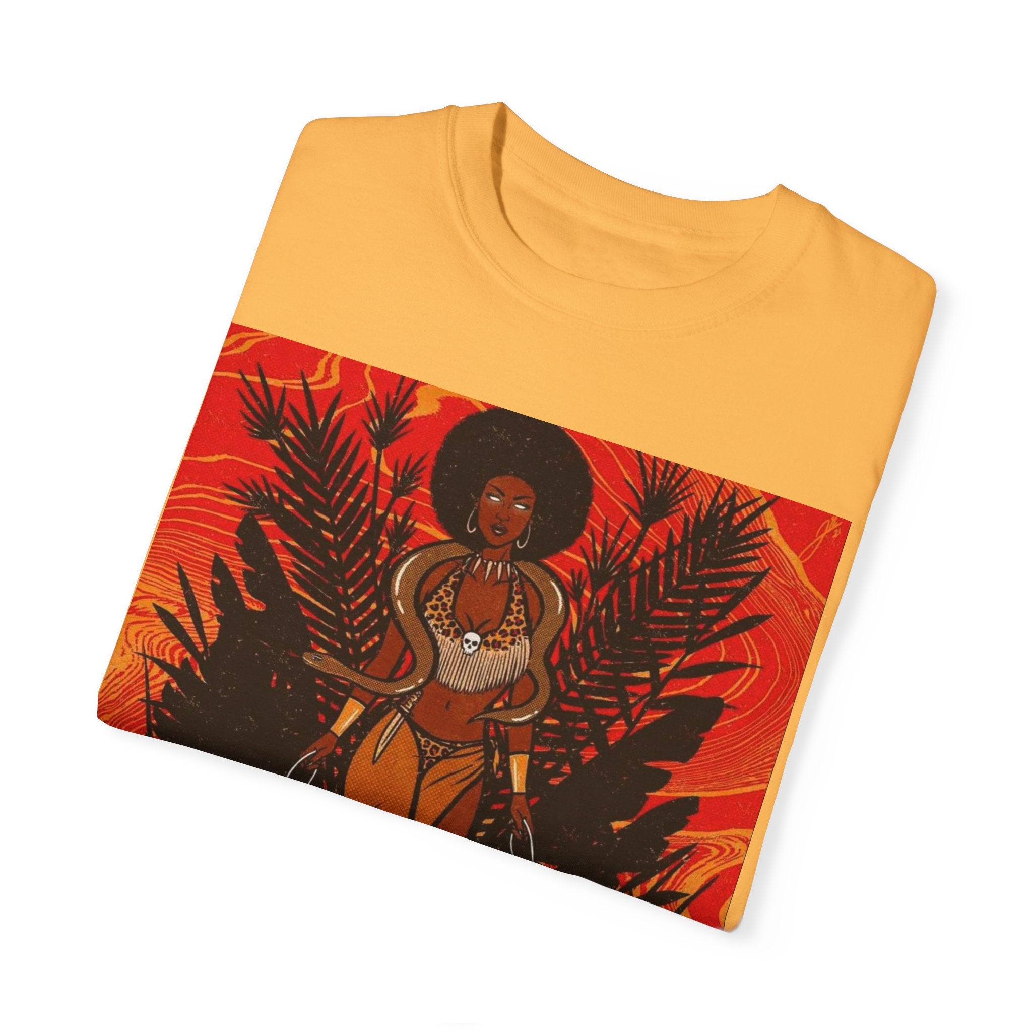Bold Jungle Goddess Unisex T-Shirt | Vibrant Graphic Tee