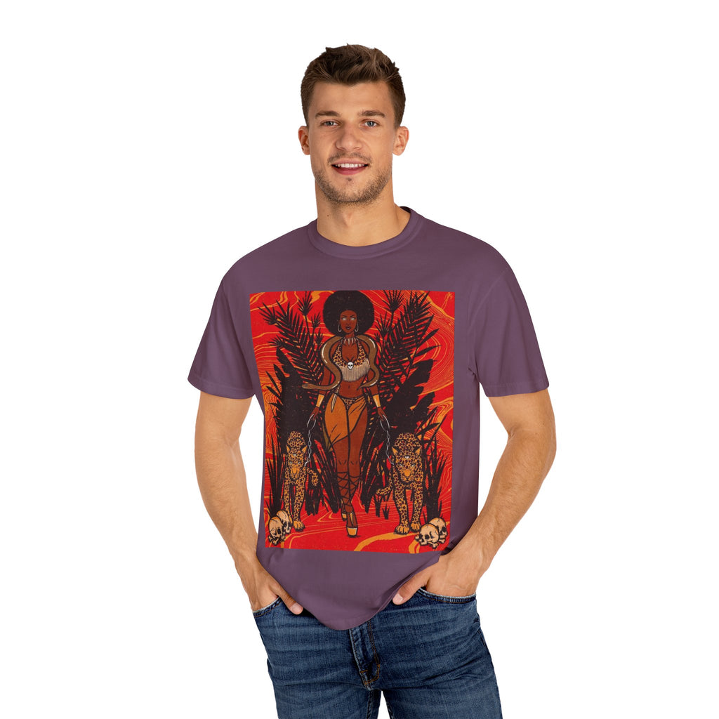 Bold Jungle Goddess Unisex T-Shirt | Vibrant Graphic Tee