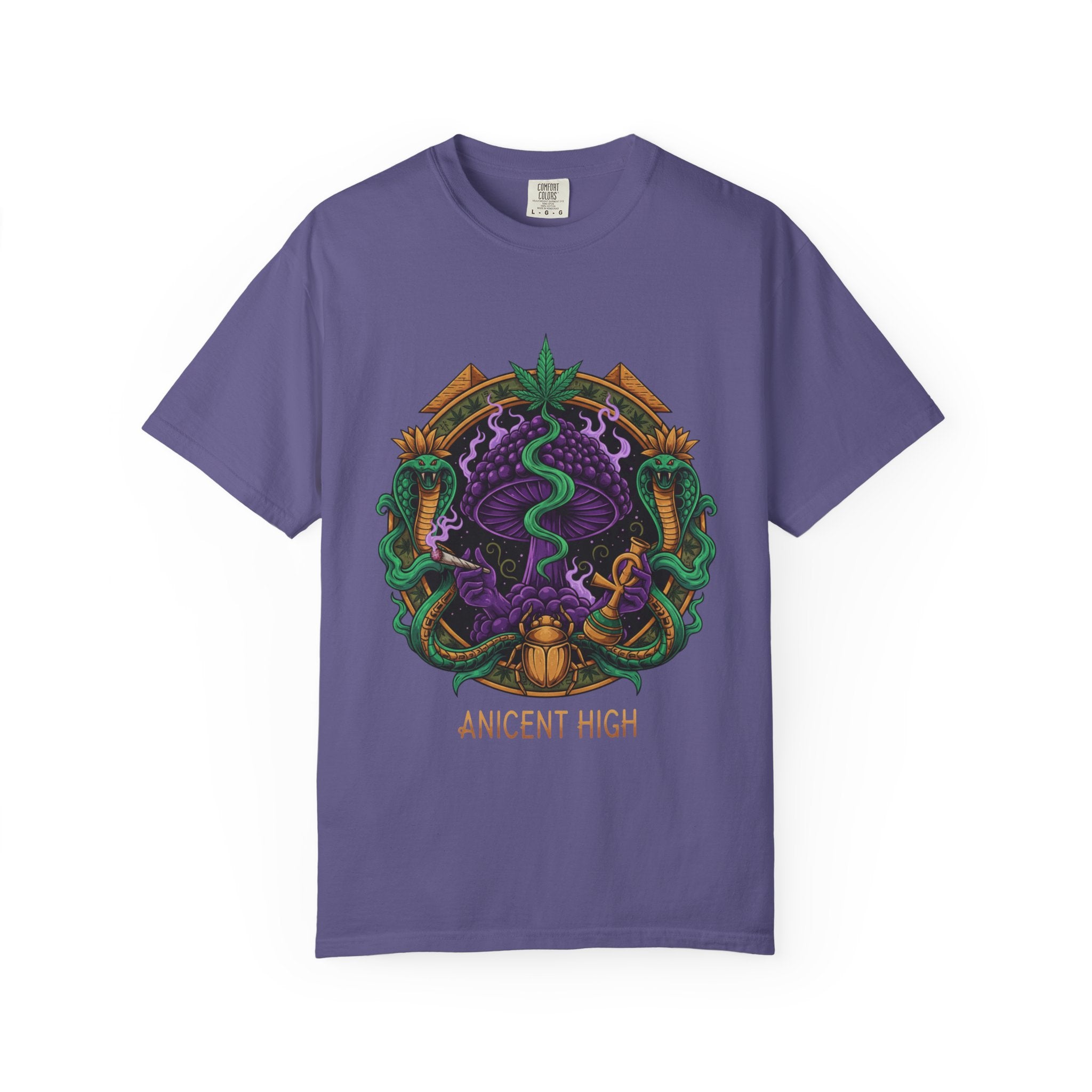 Ancient High T-Shirt — Mystical Snake & Egyptian Scarab Graphic Tee