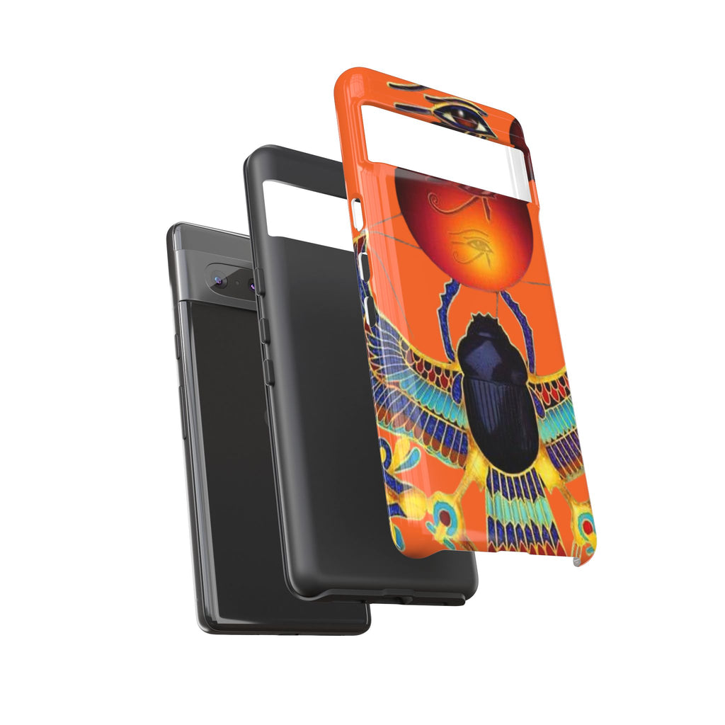 Egyptian-Inspired Phone Case, Tough Phone Cover, Unique Protective Case, Gift for Her, Vibrant Egyptian Art