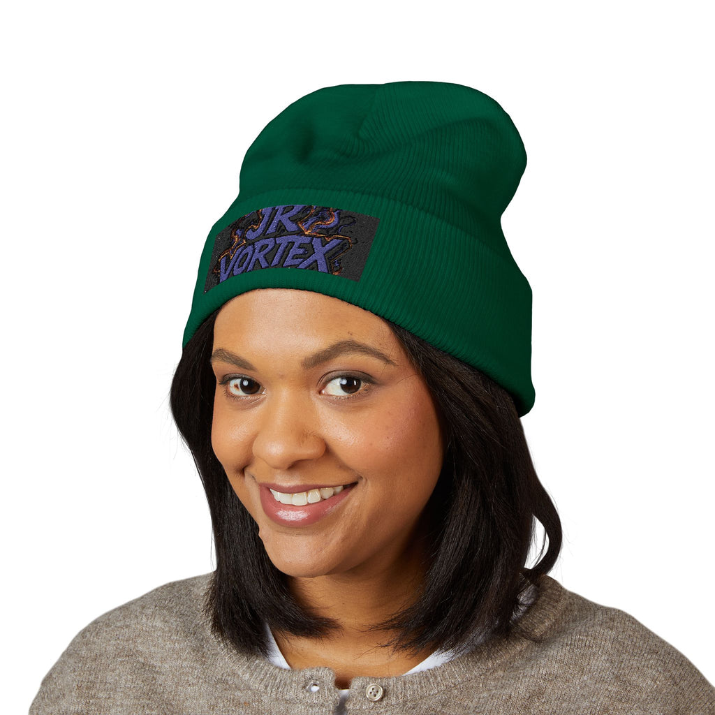 Beanie Hat Embroidered with JR Vortex Design