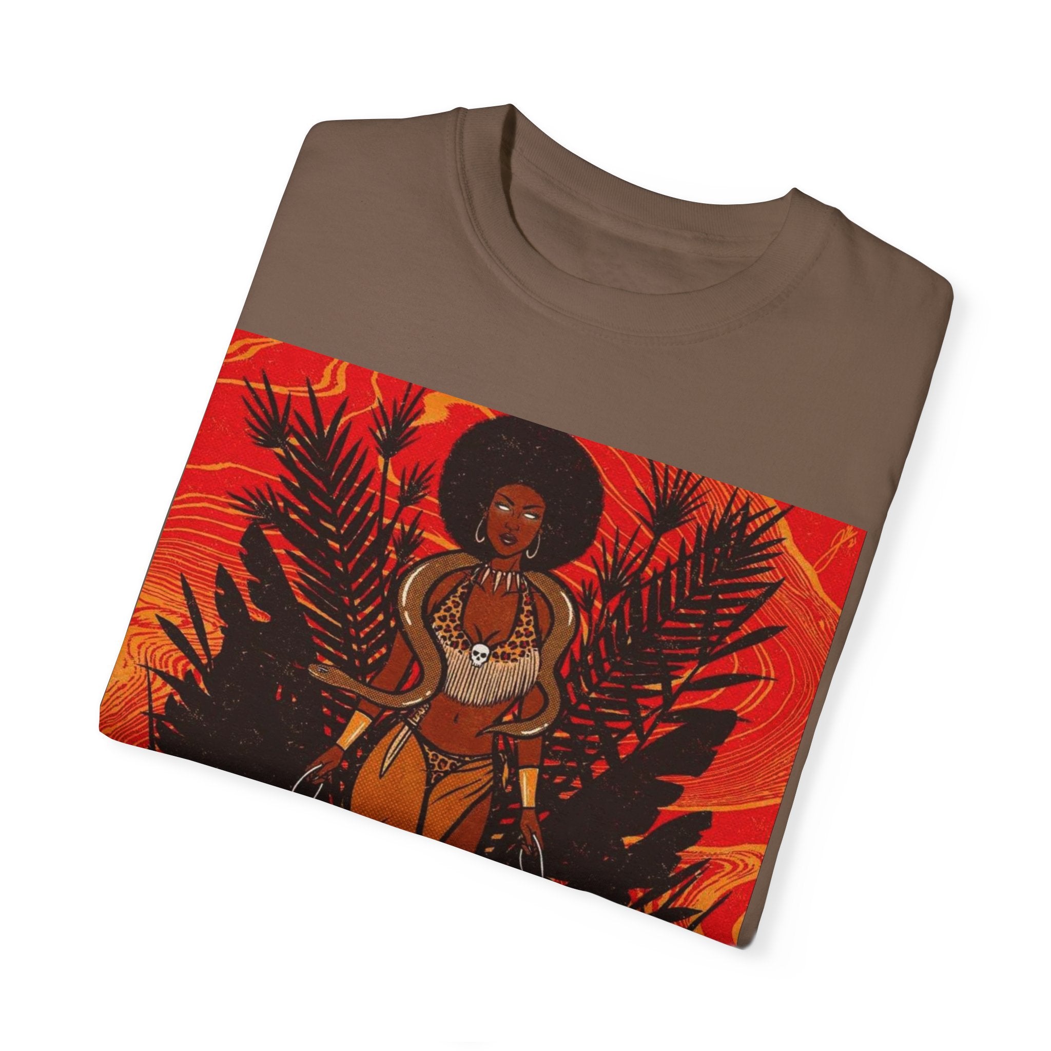 Bold Jungle Goddess Unisex T-Shirt | Vibrant Graphic Tee