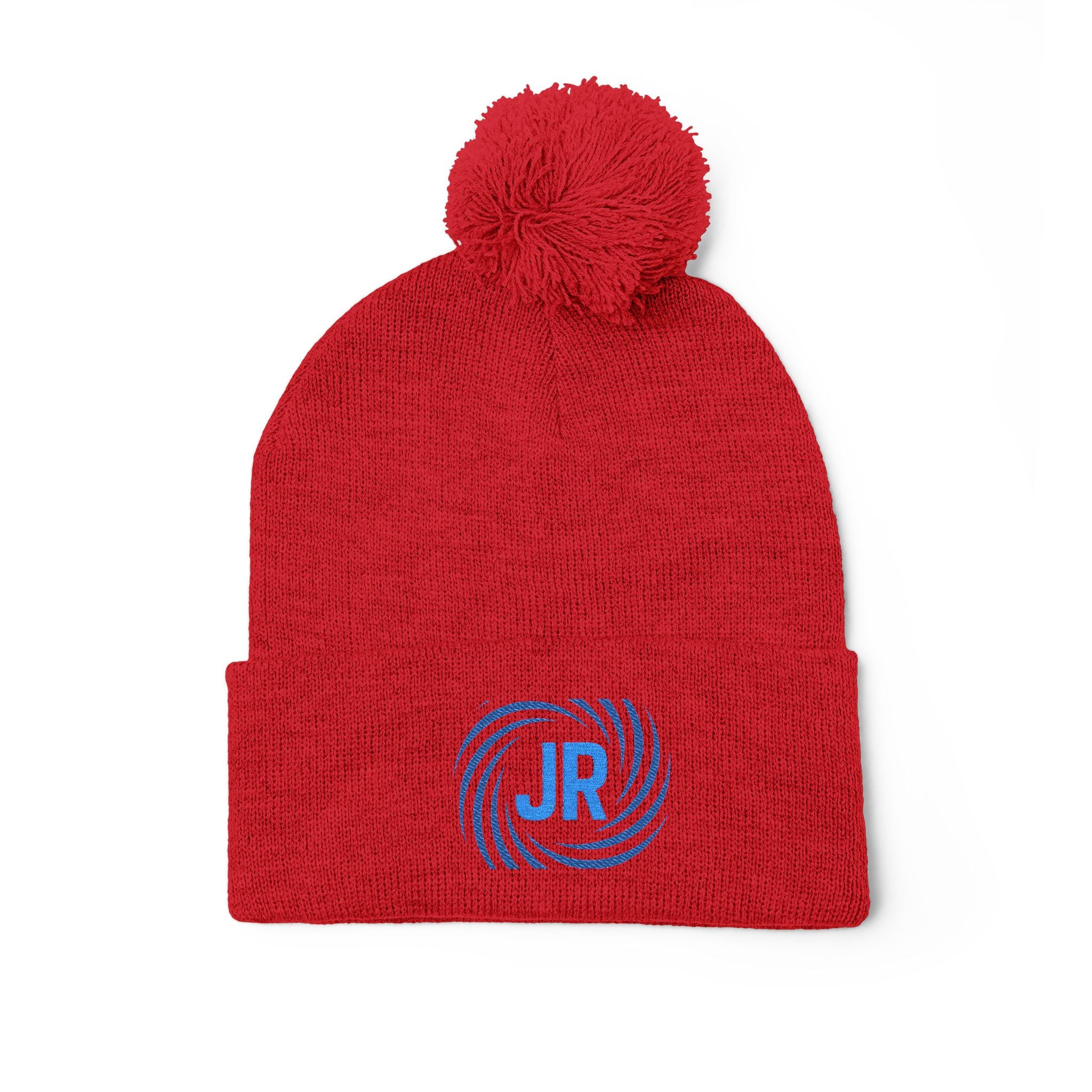 Pom-Pom Knit Cap (Embroidery)