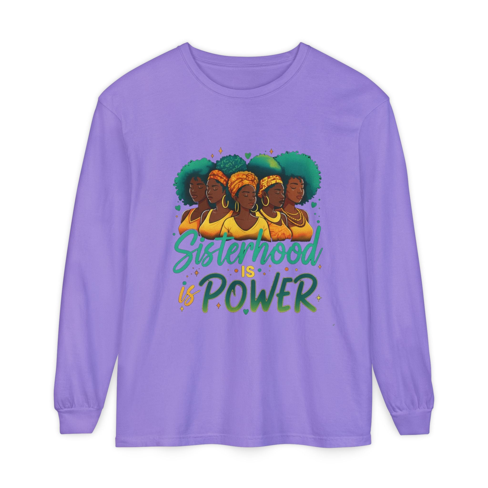 Sisterhood Power Long Sleeve T-Shirt, Unisex Tee for Empowerment, Gift for Friends, Women's Day, Birthday Gift, Casual Wear