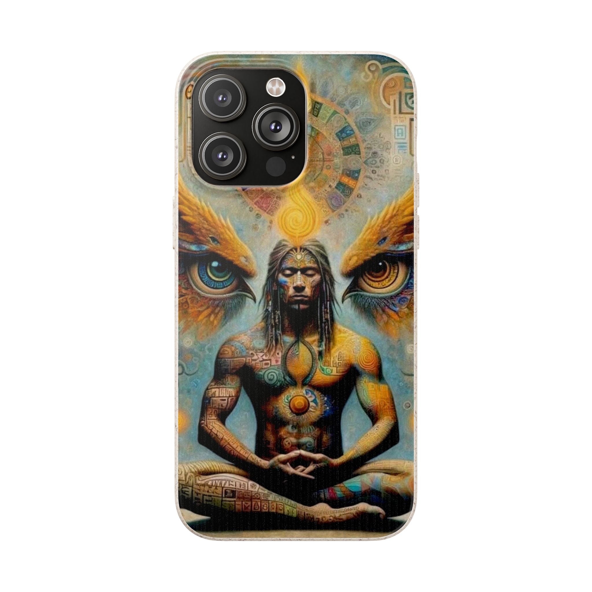 Eco-Friendly Biodegradable Phone Case with Spiritual Design