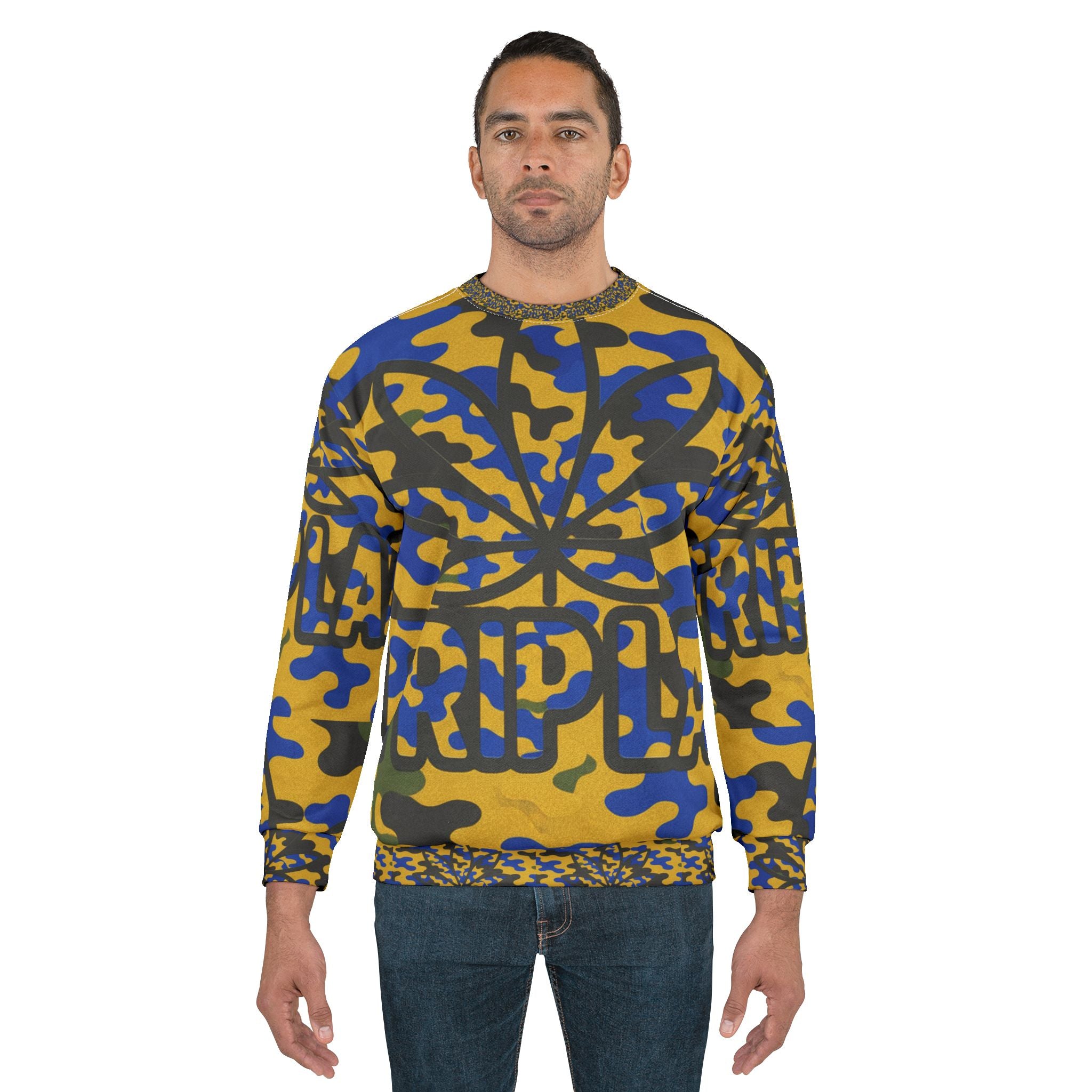 Camo Weed Leaf Sweatshirt
