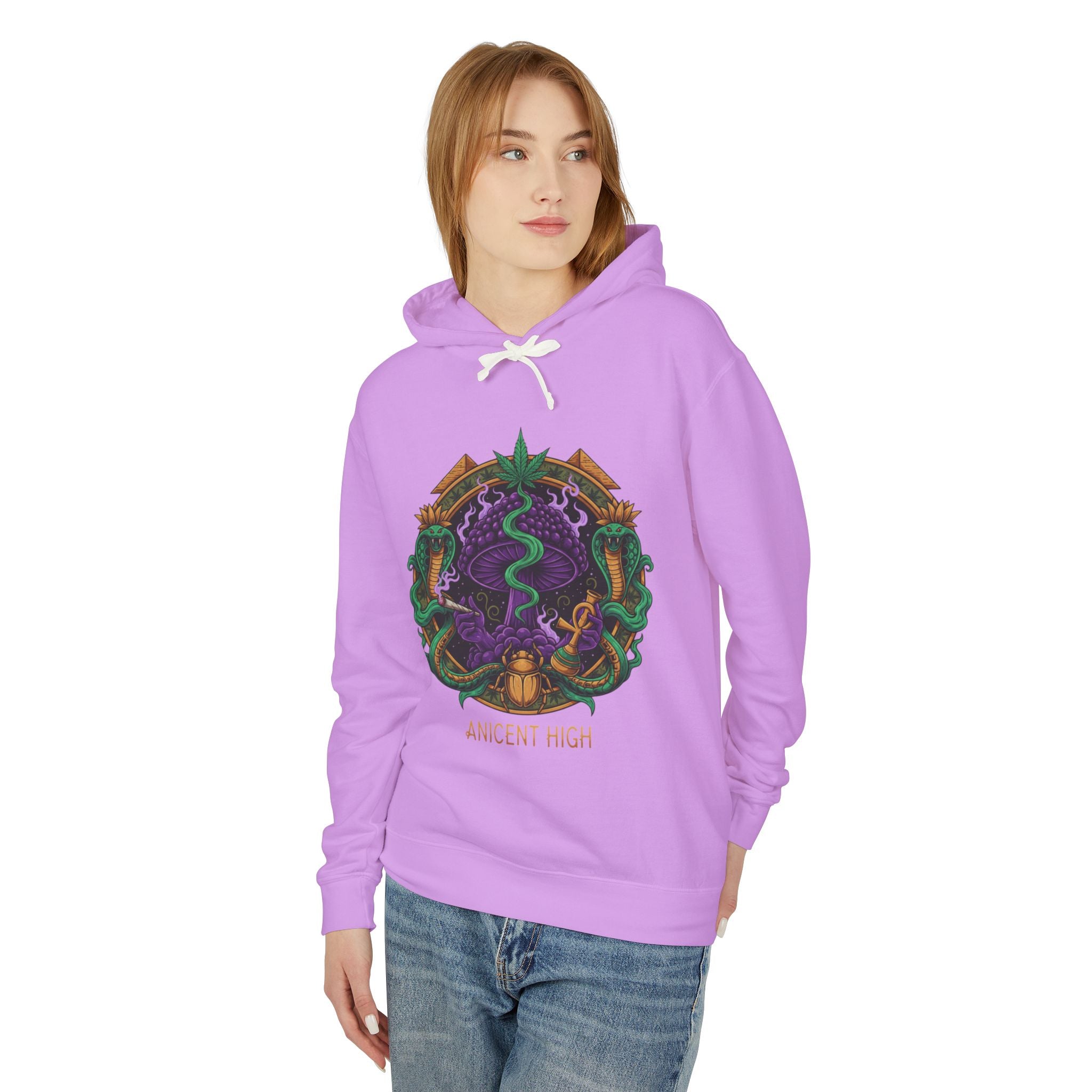 Ancient High Crest Hoodie — Mystic Snake Emblem Hooded Sweatshirt